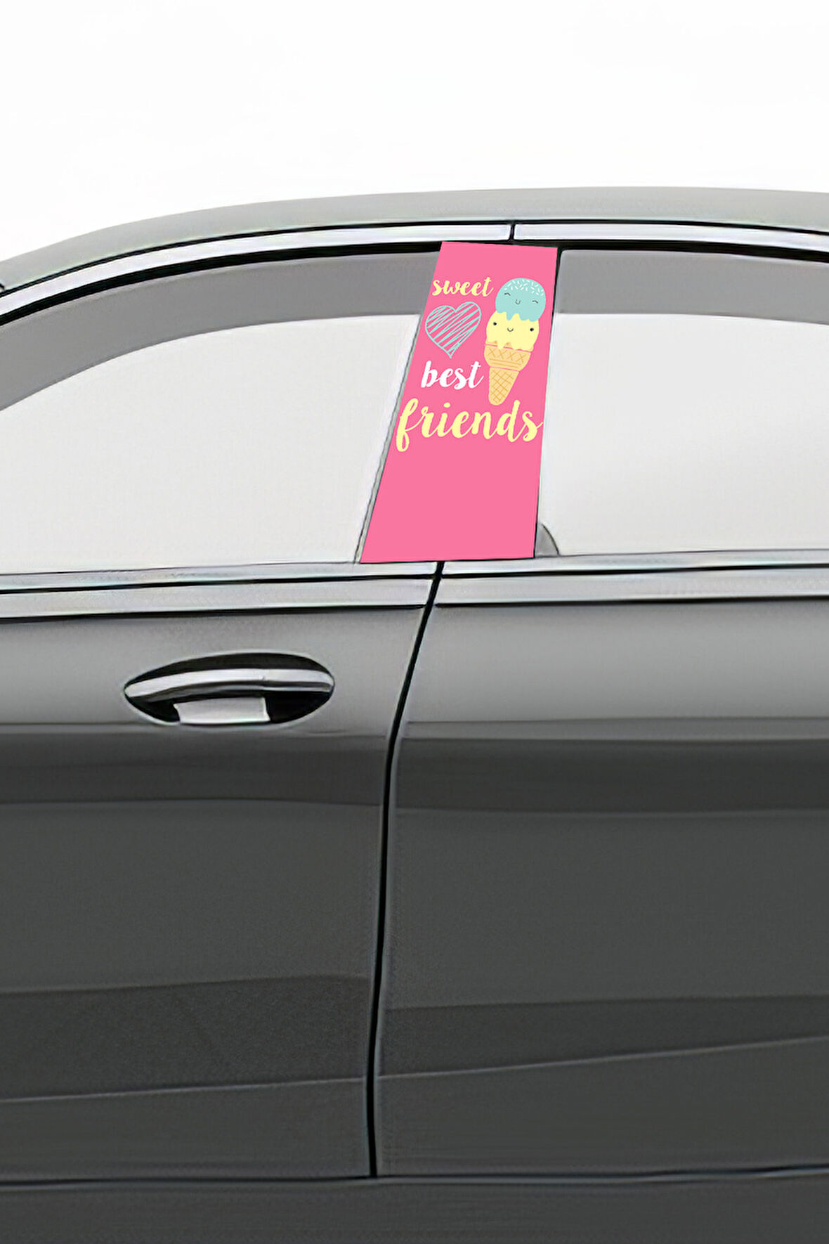 Araç Kapı Direk Kaplama Folyosu Desenli (Sağ Sol Takım) Uyumlu (2 Adet) - 22x50 cm