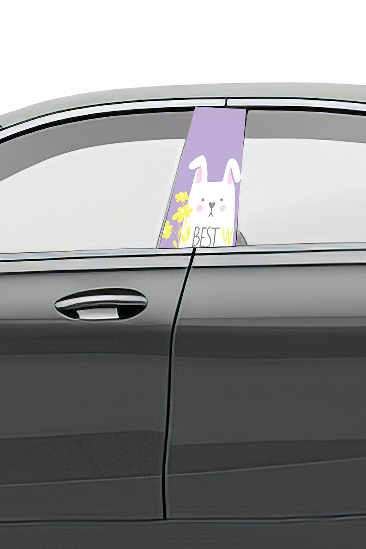 Araç Kapı Direk Kaplama Folyosu Desenli (Sağ Sol Takım) (2 Adet) - 22x50 Cm