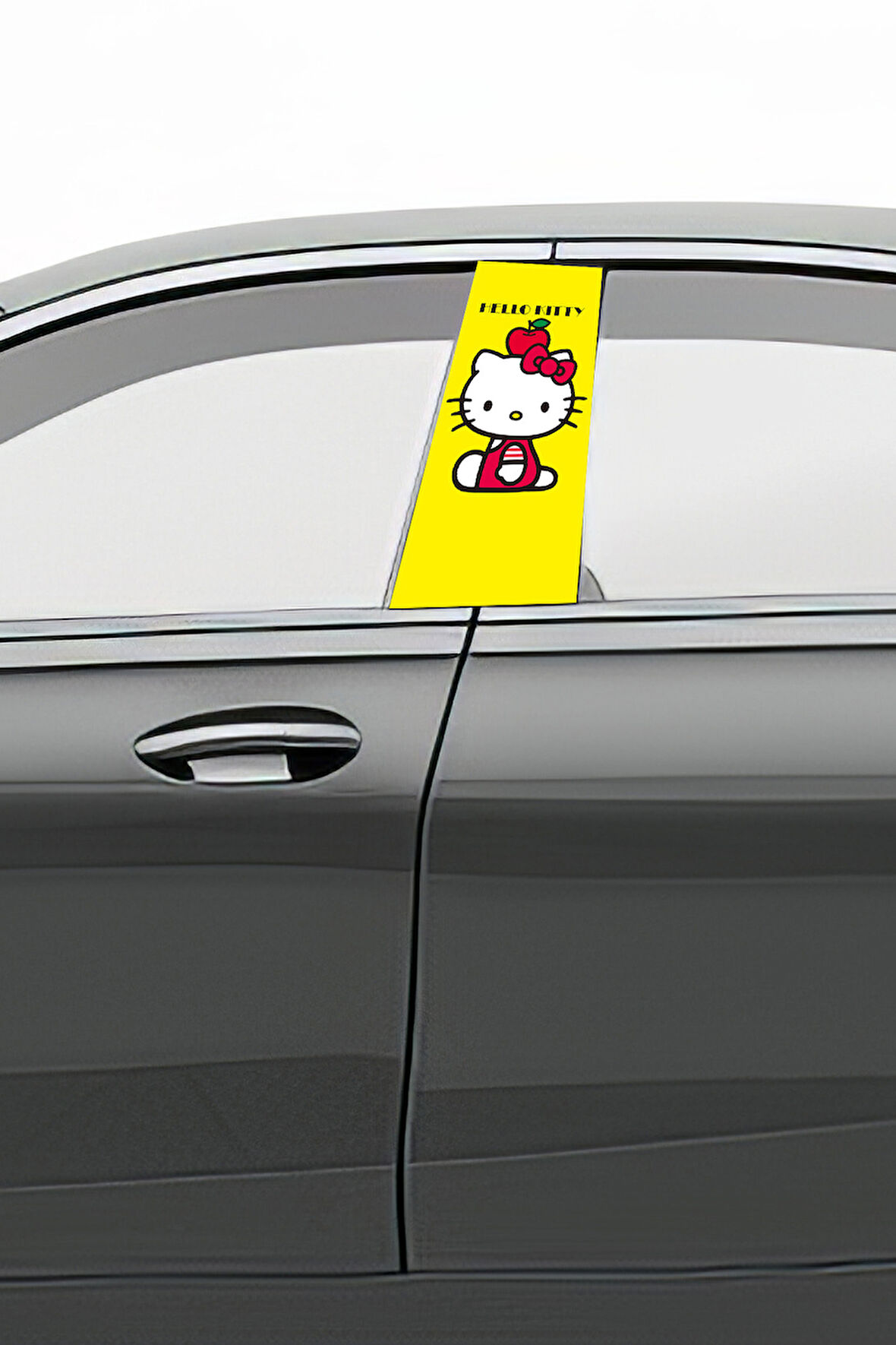 Araç Kapı Direk Kaplama Folyosu Desenli (Sağ Sol Takım)Uyumlu  (2 Adet) - 22x50 cm