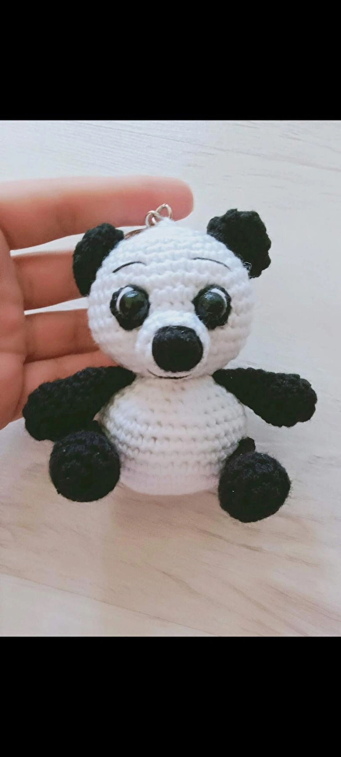 Amigurumi panda minik oyuncak 