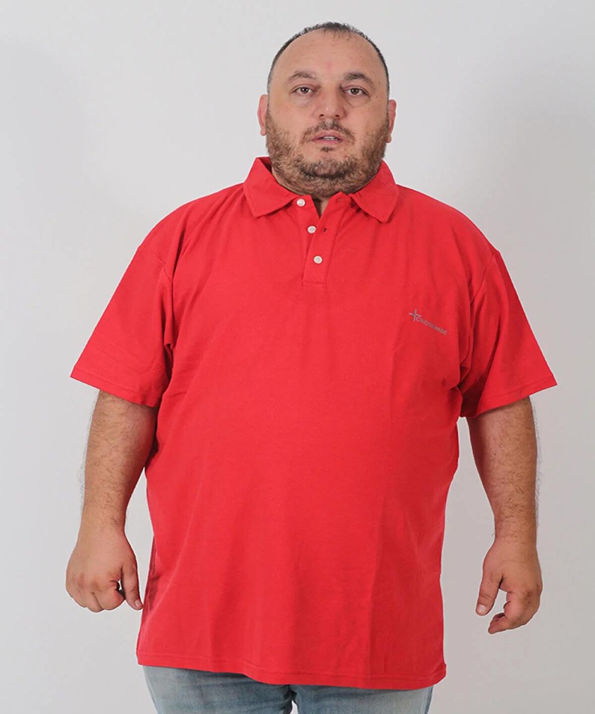 Rood Büyük Beden Unisex POLO YAKA 