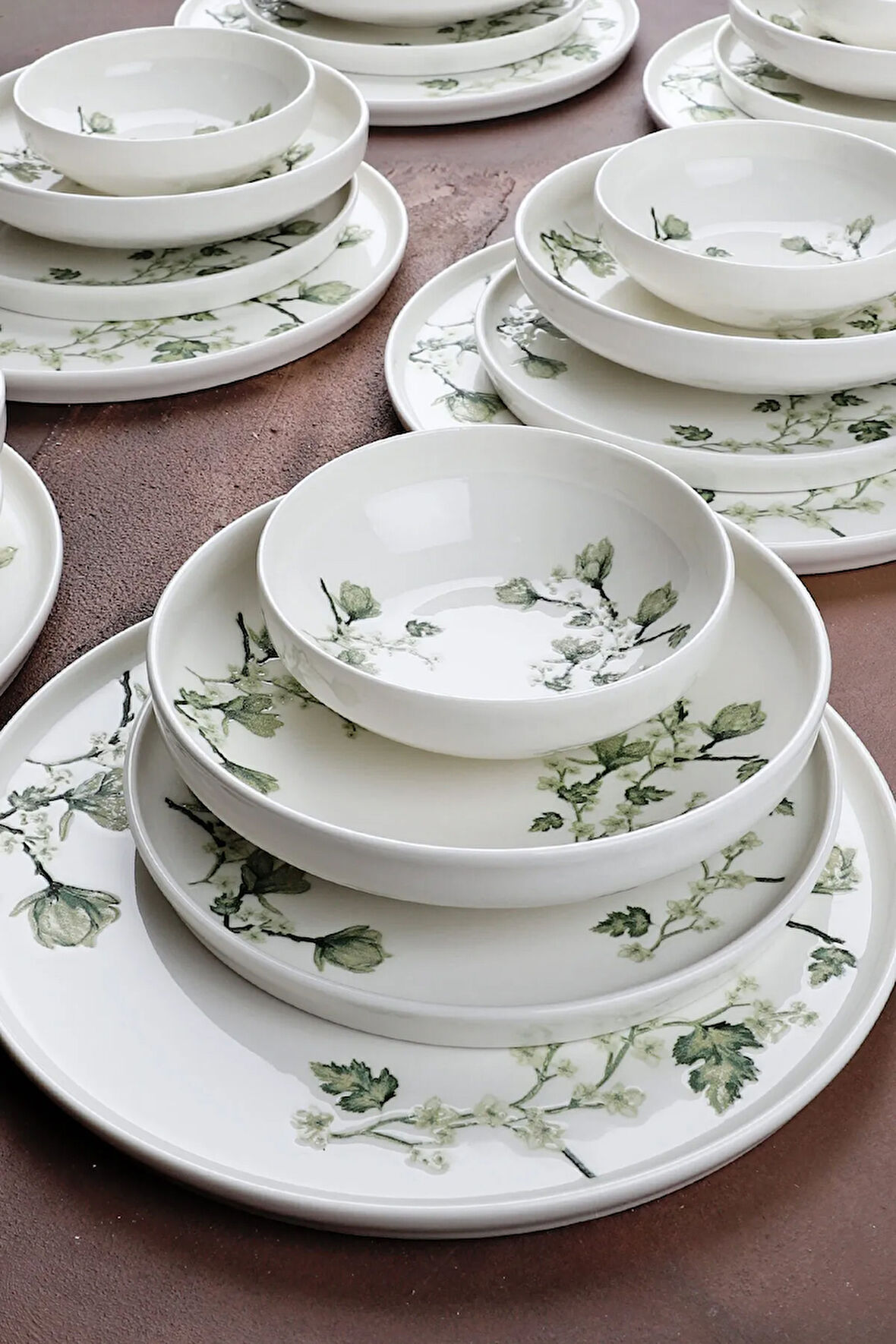 Belleza 24 Parça 6 Kişilik Porselen Yemek Takımı & Yemek Seti