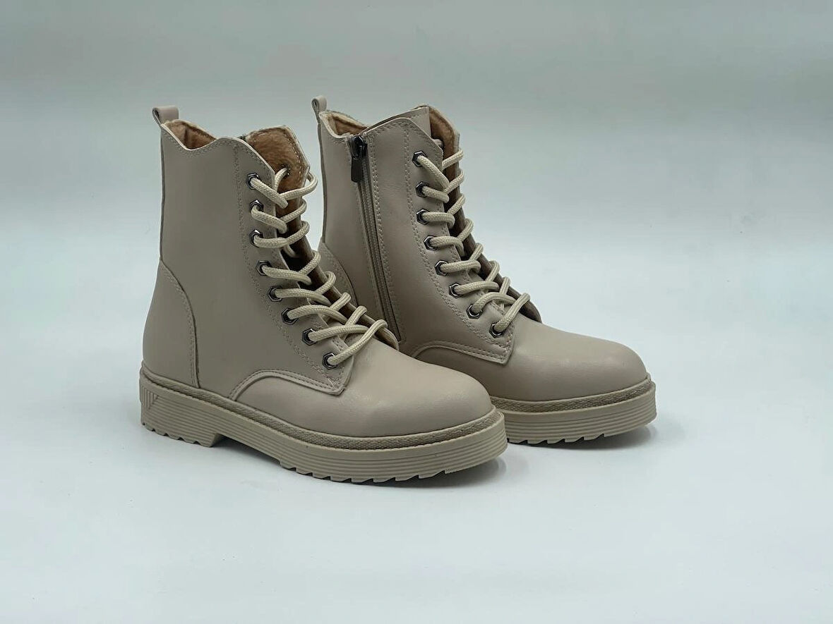 Kürklü Fermuarlı Postal Bot