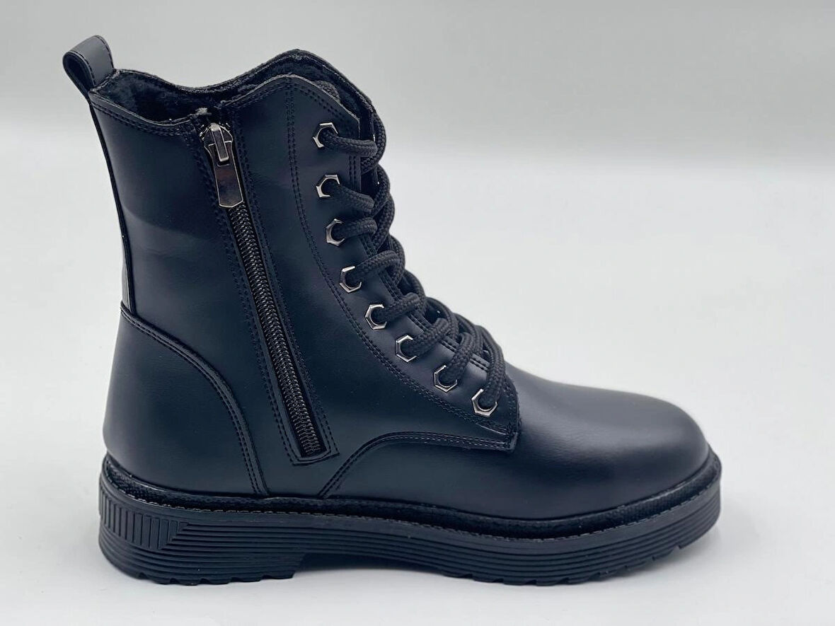 Kürklü Fermuarlı Postal Bot