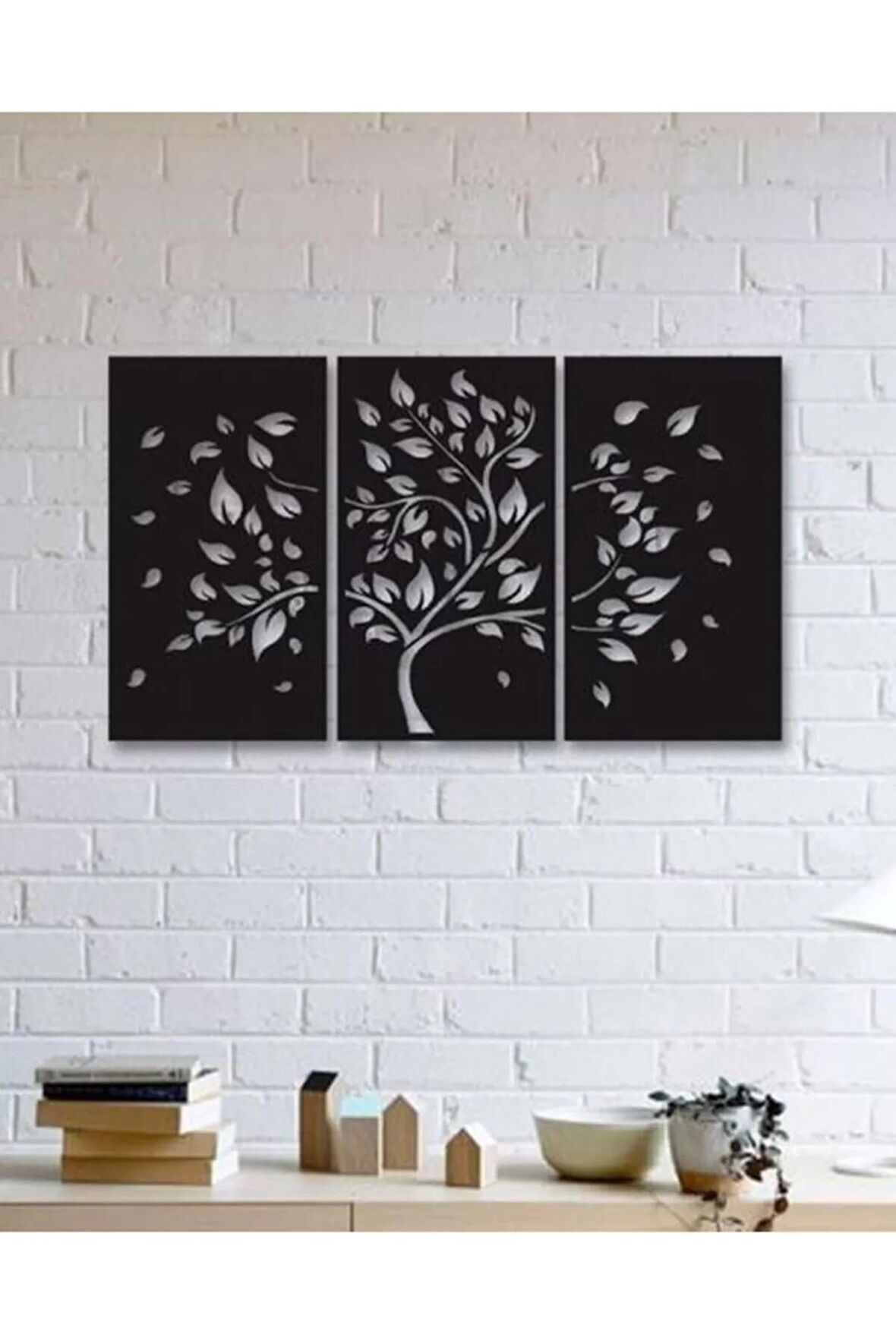Ağaç Siluetli Ahşap Tablo