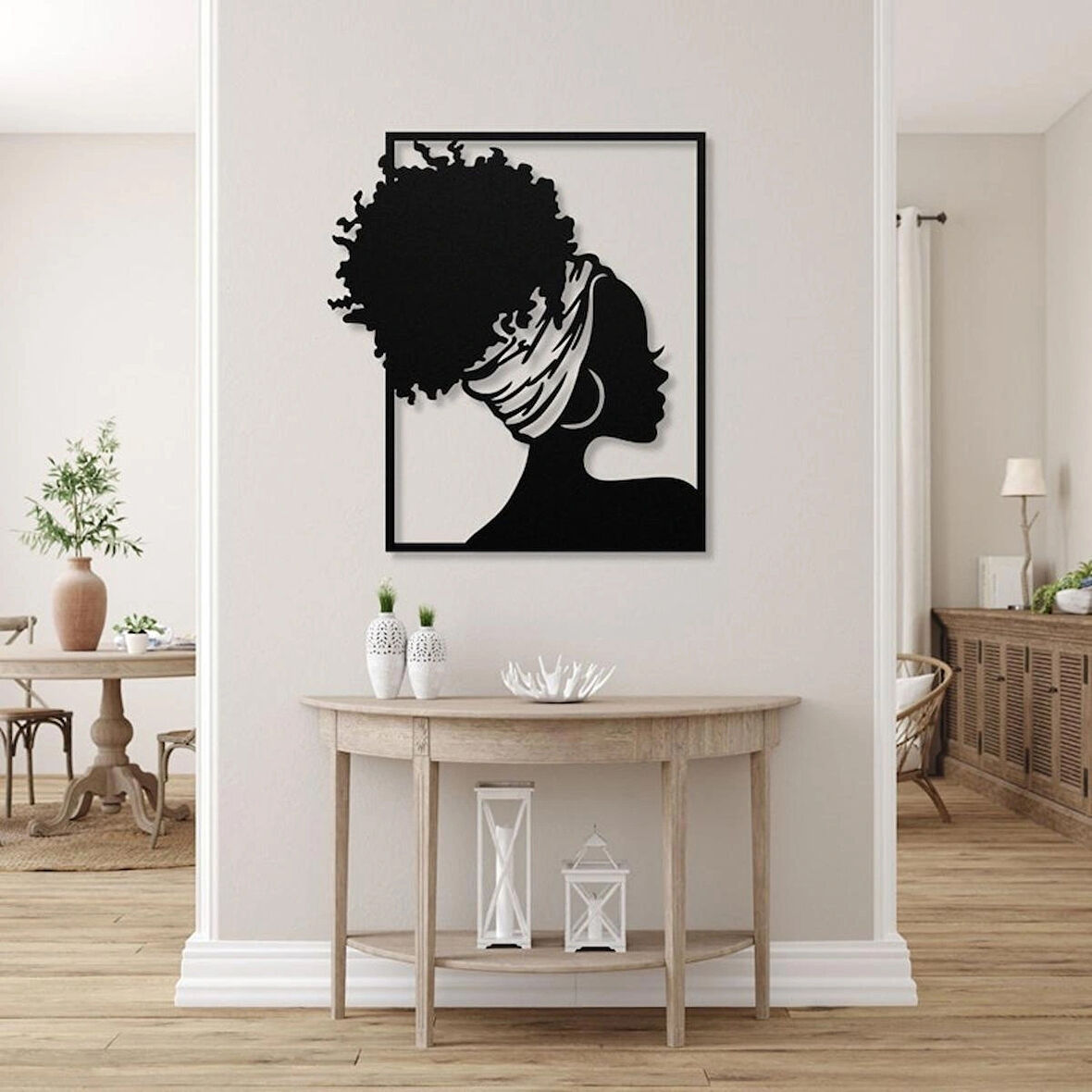 Afrika modern Ahşap Tasarimli Dekoratif dekor tablo 
