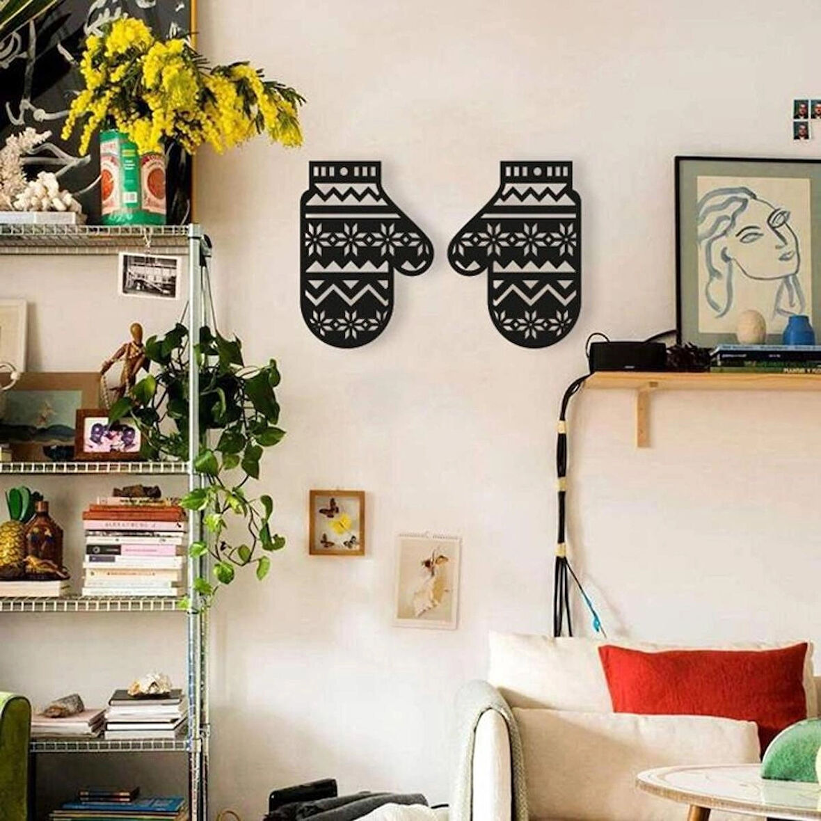 Sevgi el Modern Ahşap dekor tablo 