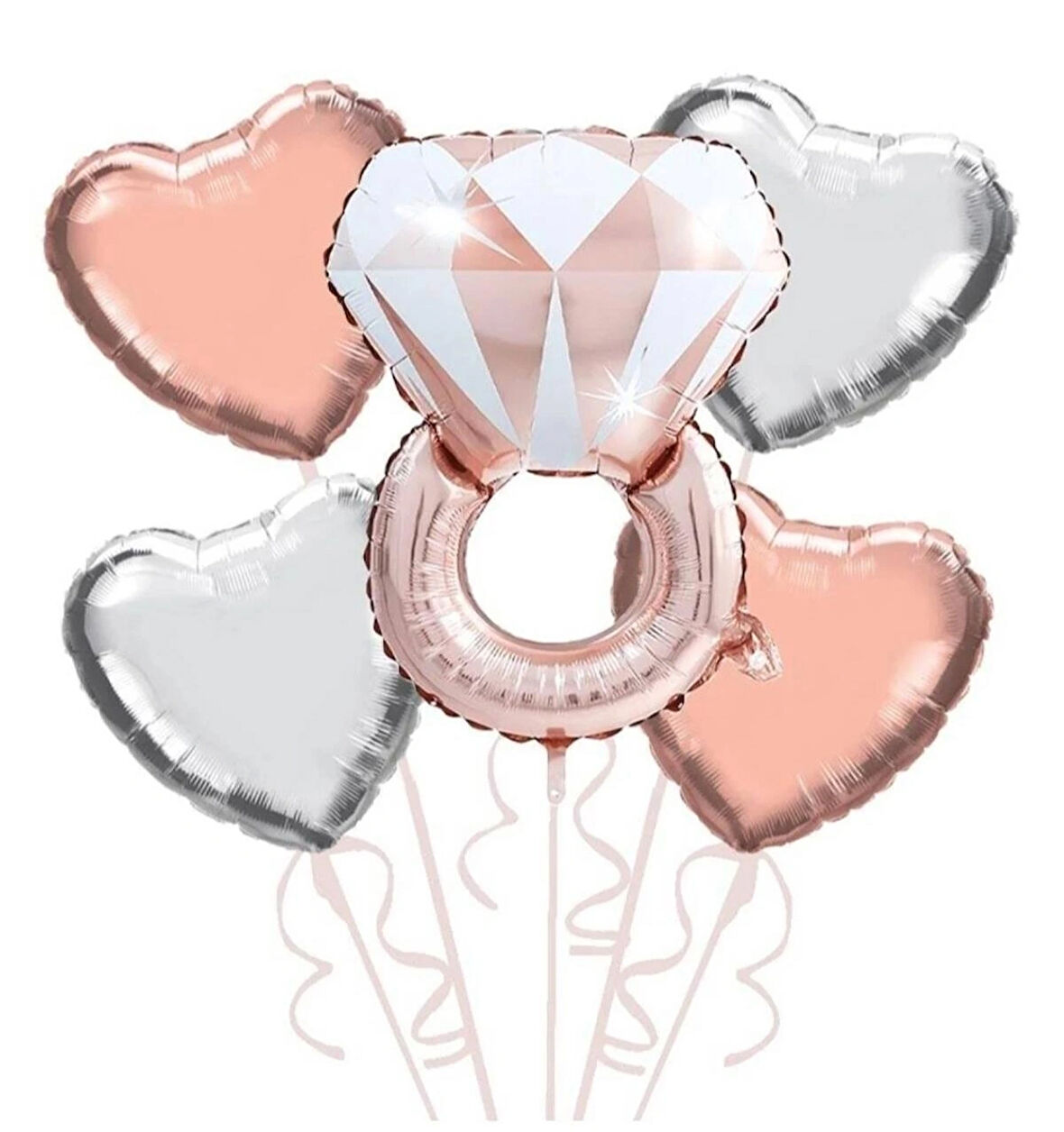 Bride To Be SETİ Yüzük Takım Folyo 5'Li Set