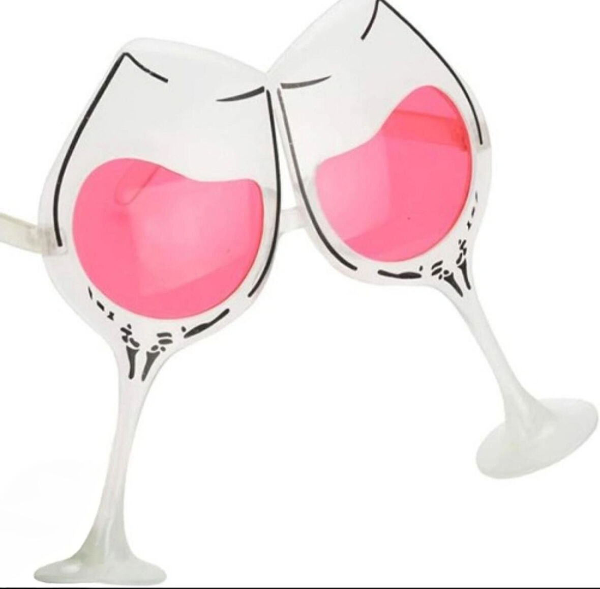 Pembe Şarap Kadehi PARTİ Gözlüğü