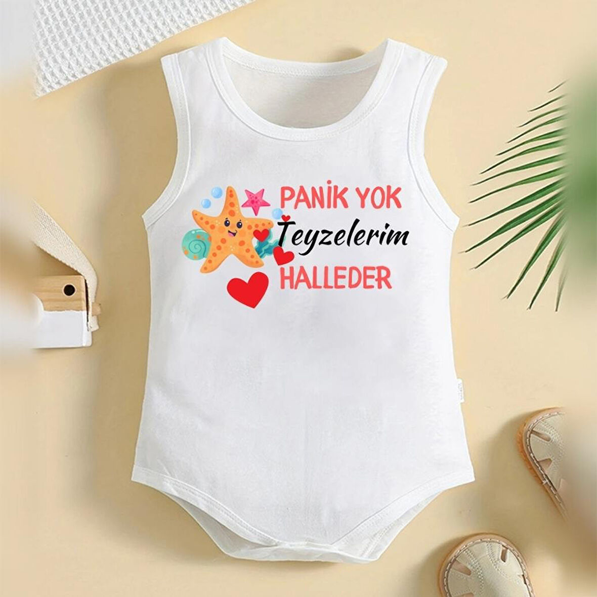 %100 Pamuklu Organik Baskılı Premium Çıtçıtlı Bebek Body Atlet Zıbın 00413