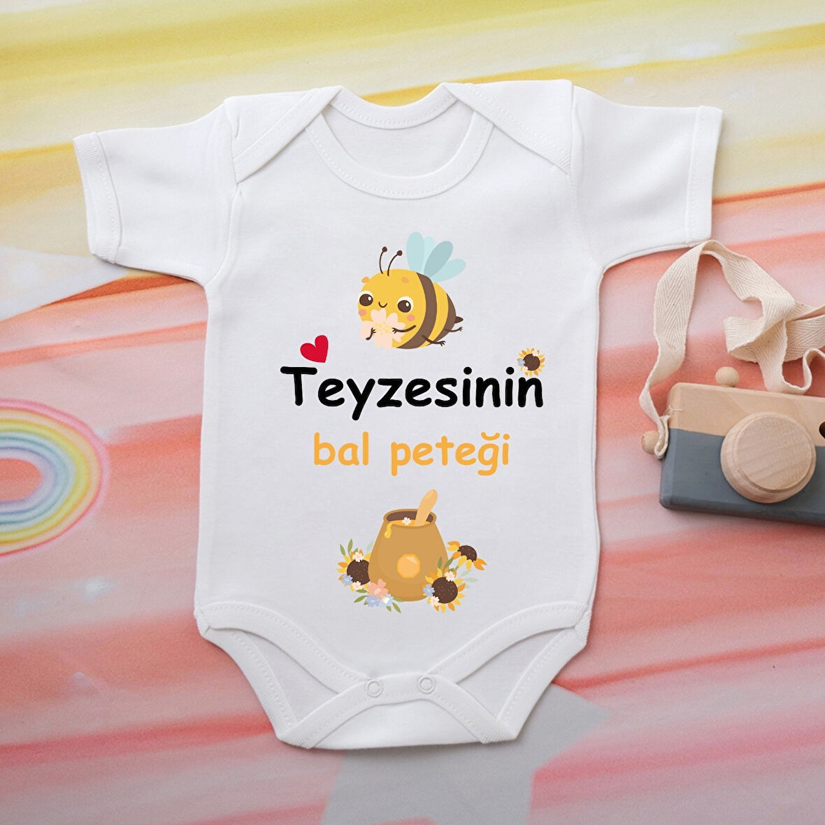 %100 Pamuklu Organik Baskılı Premium Çıtçıtlı Bebek Body Atlet Zıbın 00521