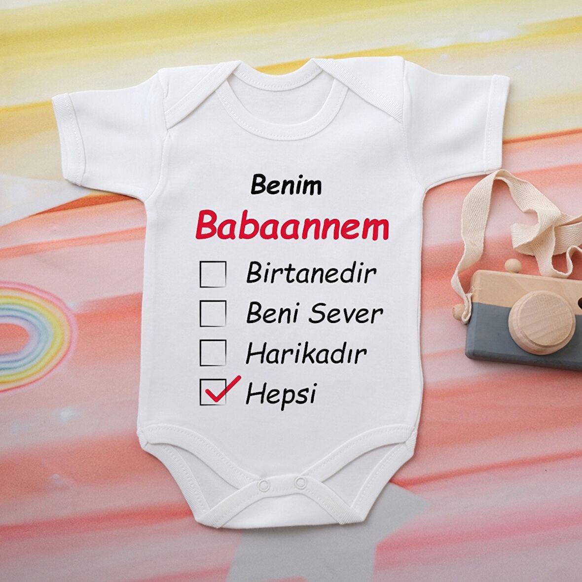%100 Pamuklu Organik Baskılı Premium Çıtçıtlı Bebek Body Atlet Zıbın 00556