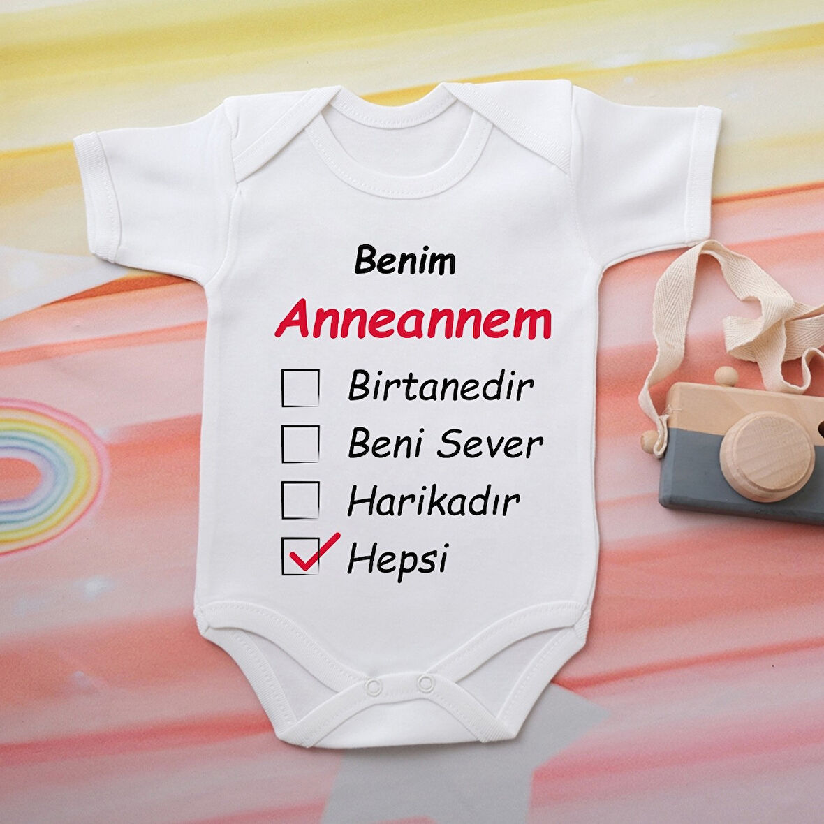 %100 Pamuklu Organik Baskılı Premium Çıtçıtlı Bebek Body Atlet Zıbın 00557