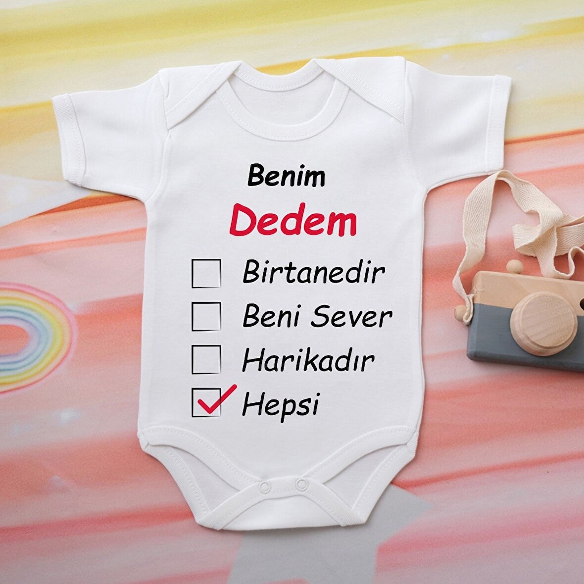 %100 Pamuklu Organik Baskılı Premium Çıtçıtlı Bebek Body Atlet Zıbın 00560