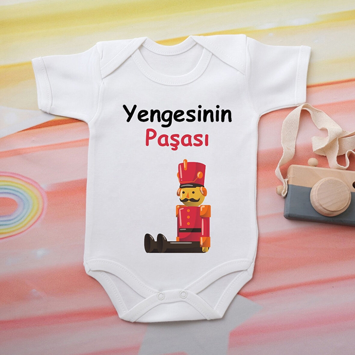 %100 Pamuklu Organik Baskılı Premium Çıtçıtlı Bebek Body Atlet Zıbın 00566