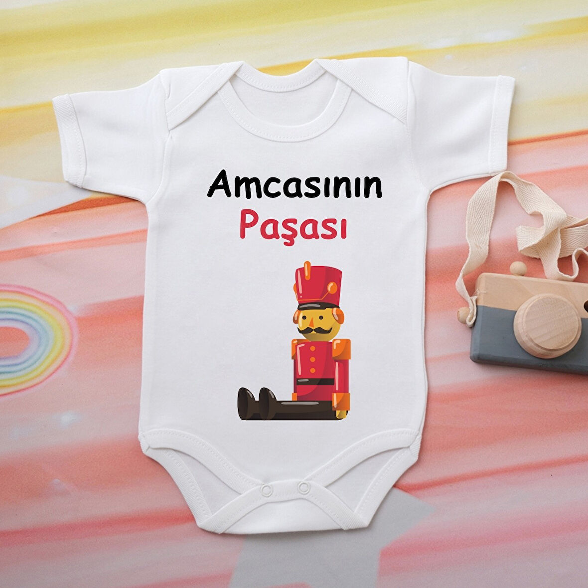 %100 Pamuklu Organik Baskılı Premium Çıtçıtlı Bebek Body Atlet Zıbın 00567