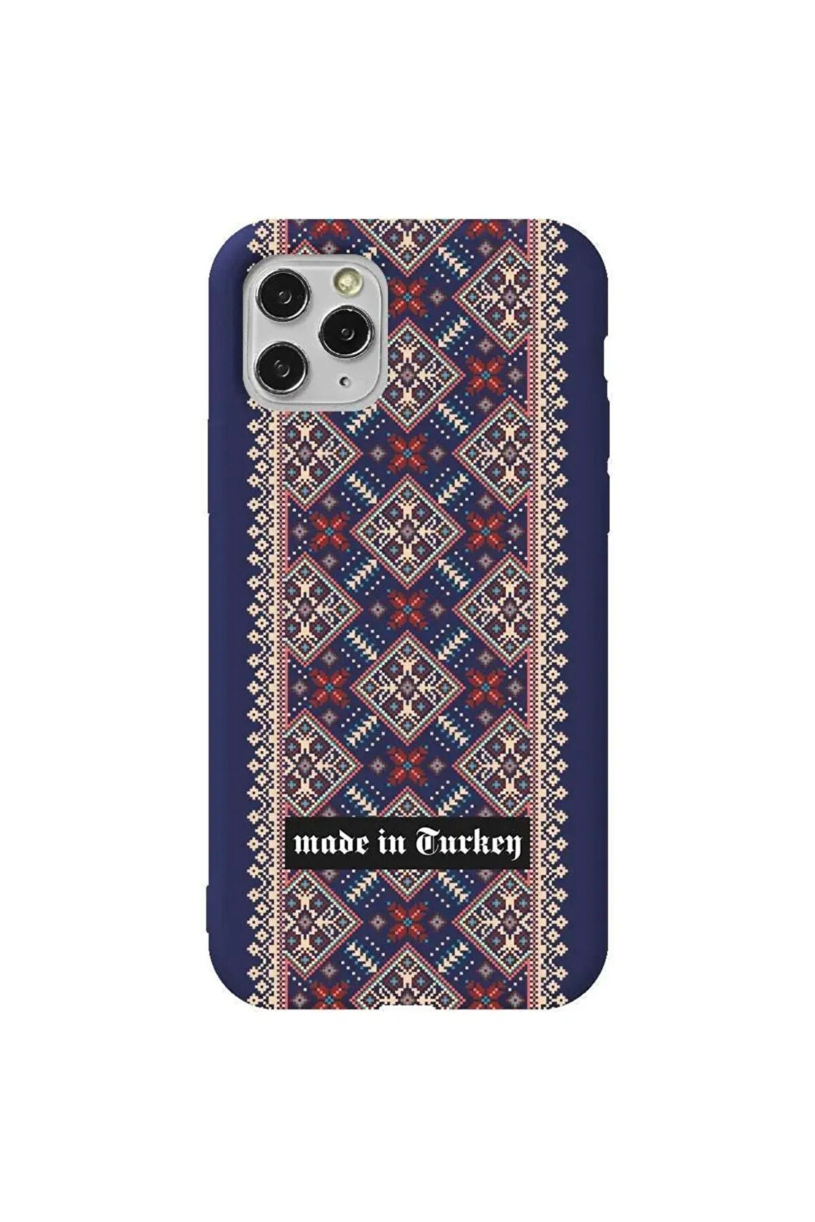 Iphone 11 Pro Max Lacivert Renkli Silikon Telefon Kilifi - Made In Turkey