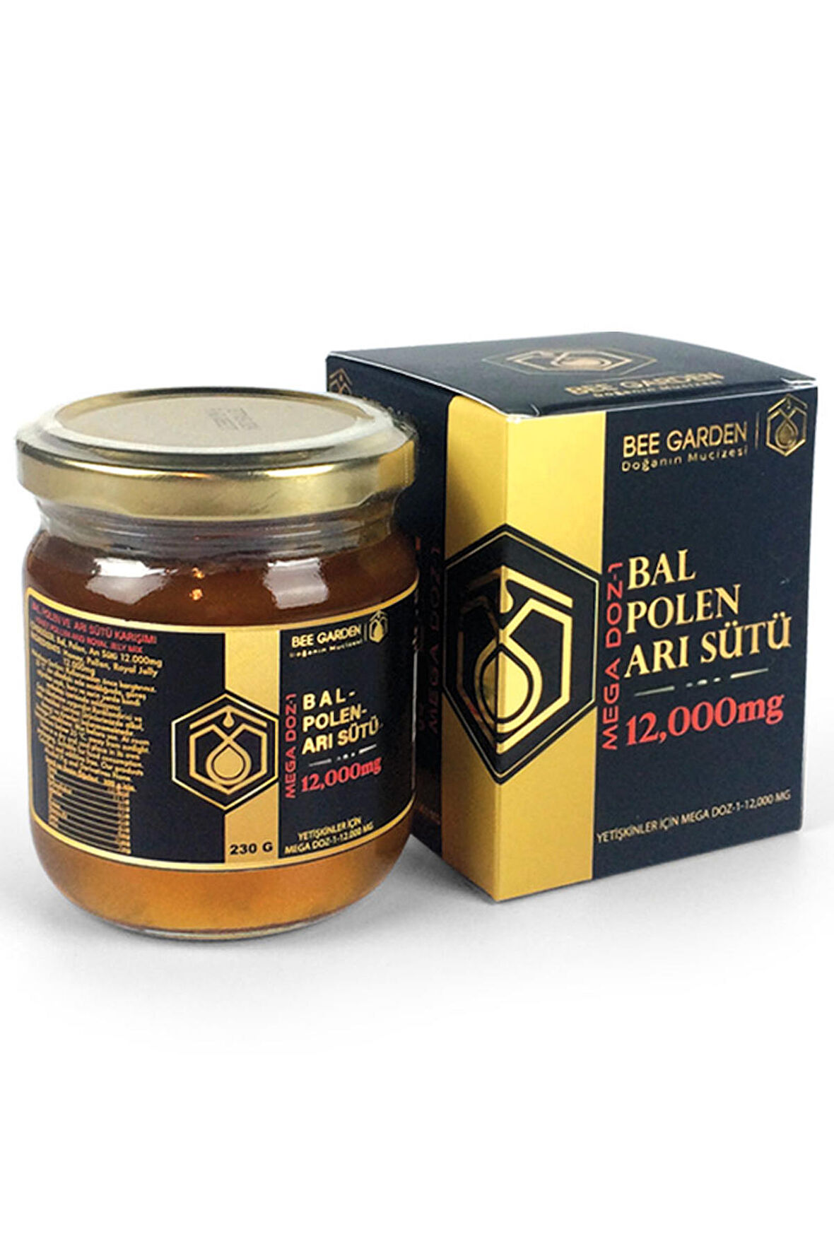 BEE GARDEN BALLI POLENLİ ARISÜTÜ MACUN 12000MG 230GR