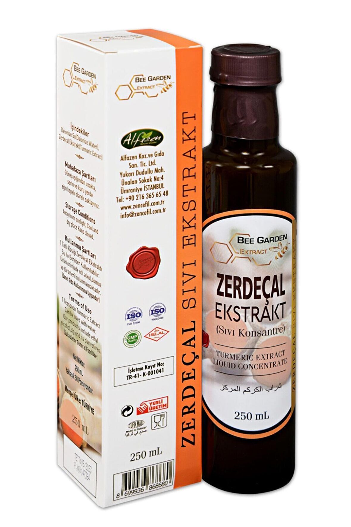 Zerdeçal Ekstraktı 250 Ml