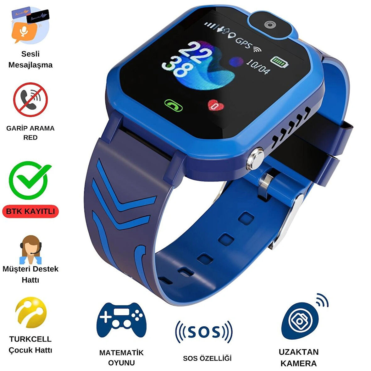 Uz 2g Akıllı Çocuk Saati Sim Kartlı ve Sesli Görüşme
