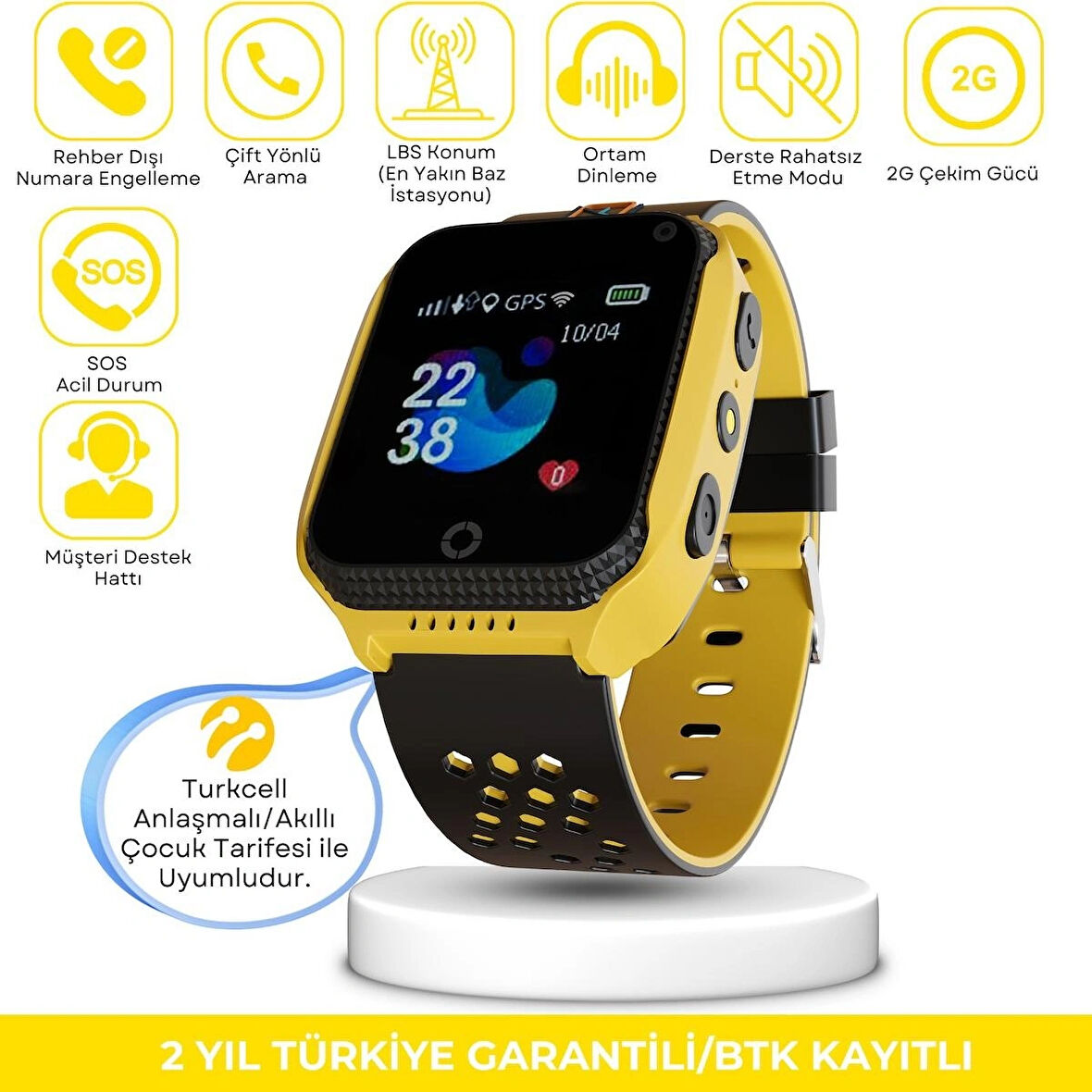 Uz 2g Akıllı Çocuk Saati Sim Kartlı ve Sesli Görüşme