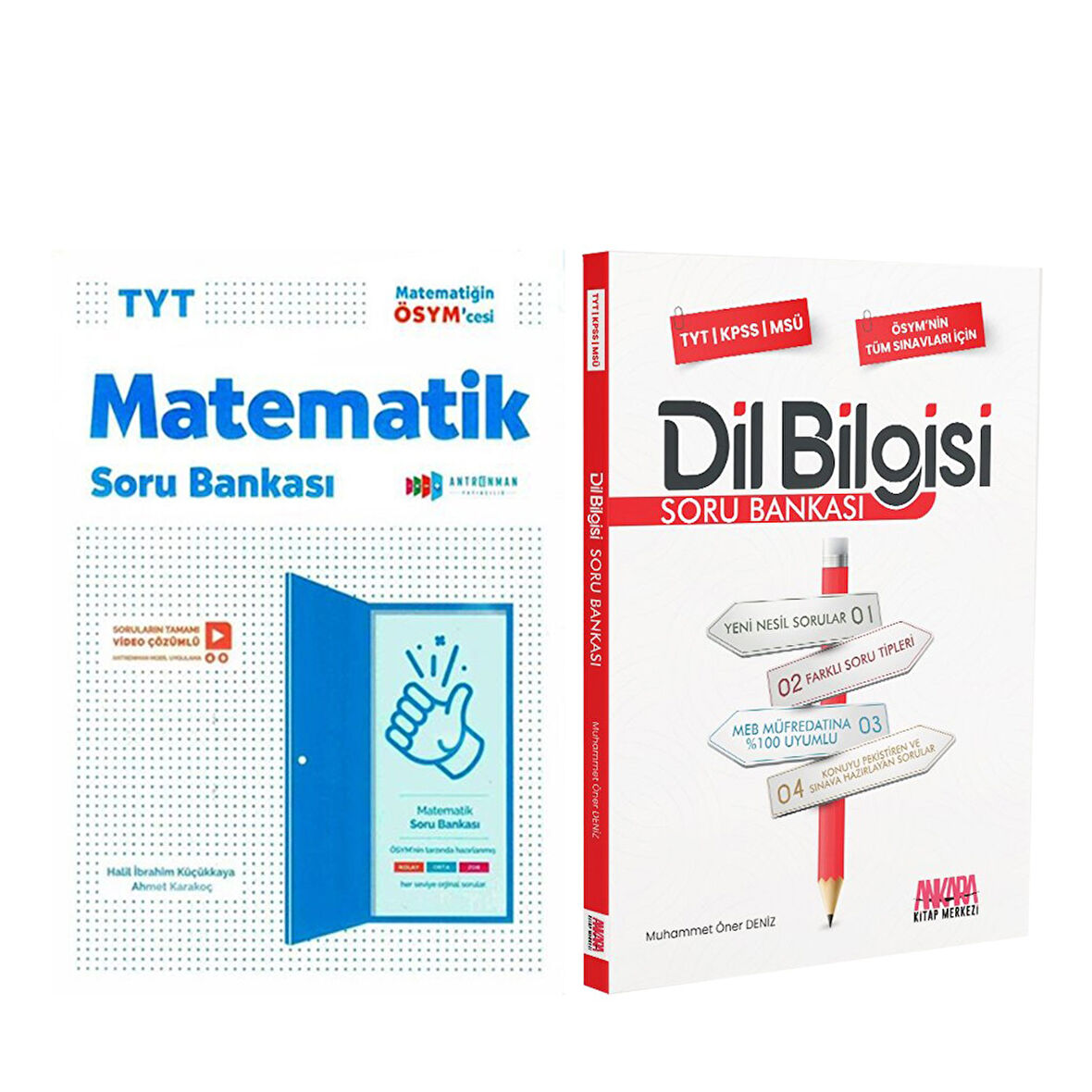 Antrenman Yayınları TYT Matematik ve AKM Dil Bilgisi Soru Bankası Seti 2 Kitap