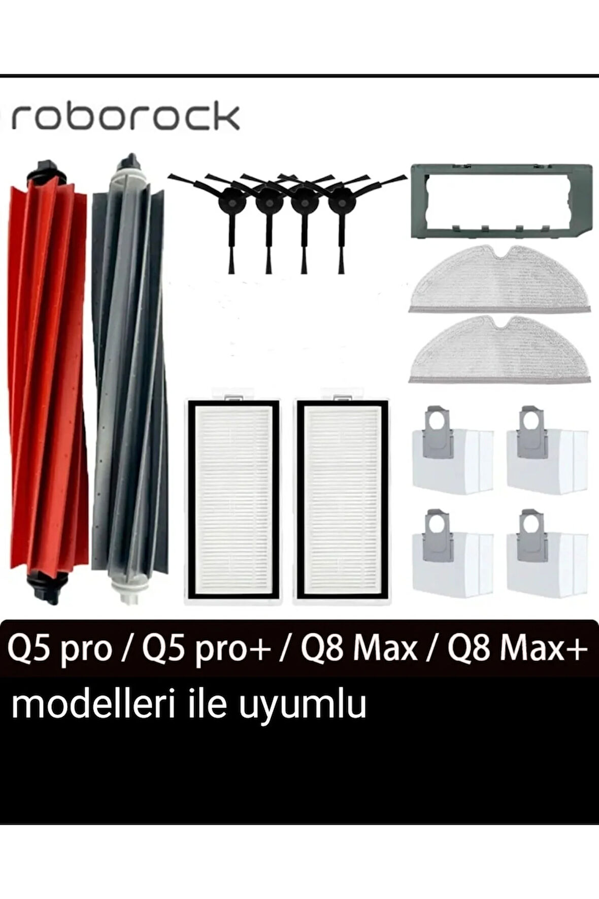 Q5 pro+ Q8 Max + plus uyumlu yedek parçalar