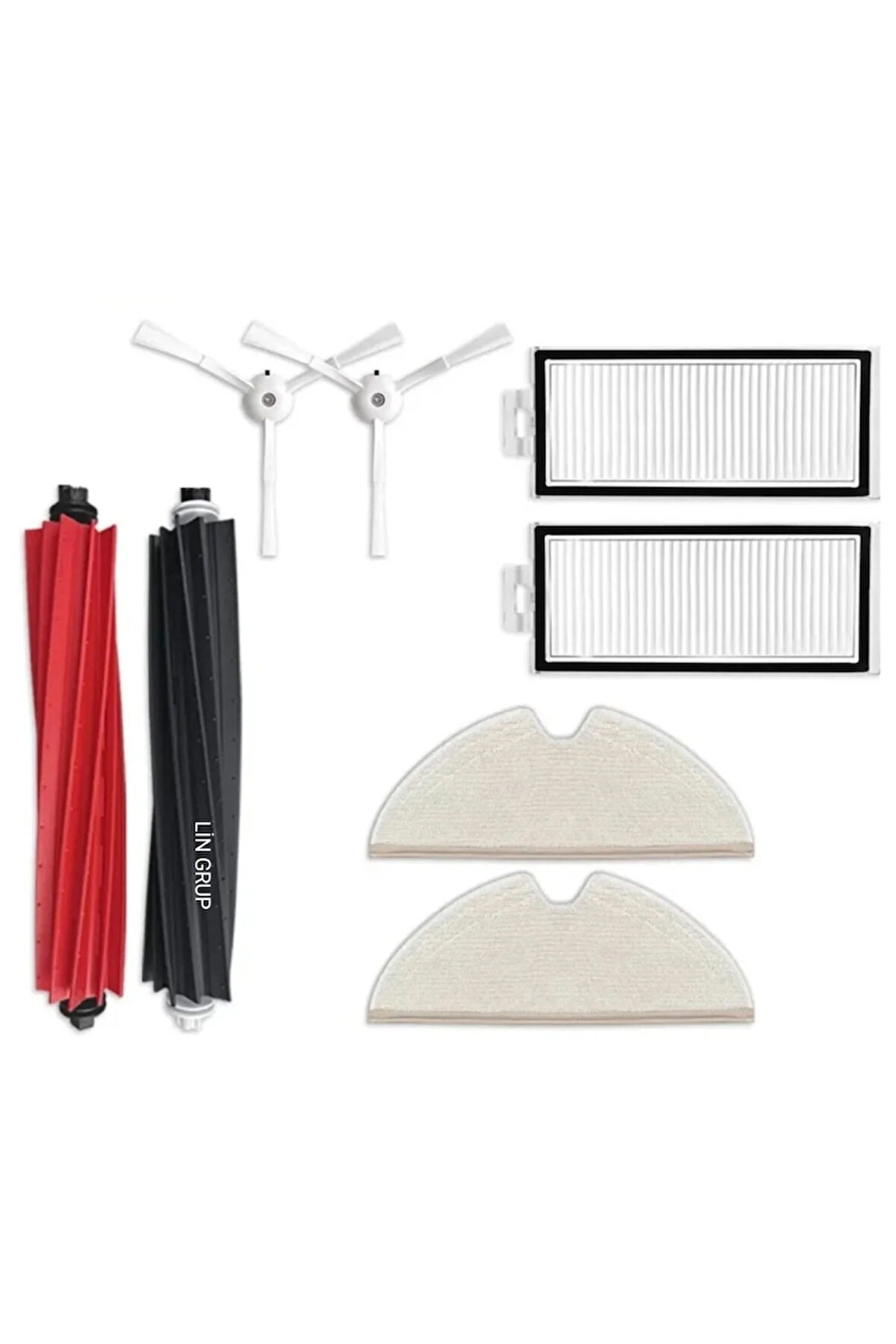 ROBOROCK Q8 Max plus Q5 Pro uyumlu yedek parça fırça filtre seti