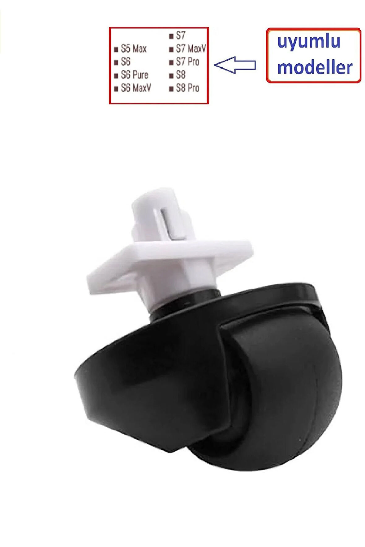 Roborock S6 Q7 Q8 S7 S5 modelleri ile uyumlu ön Teker - Tekerlek