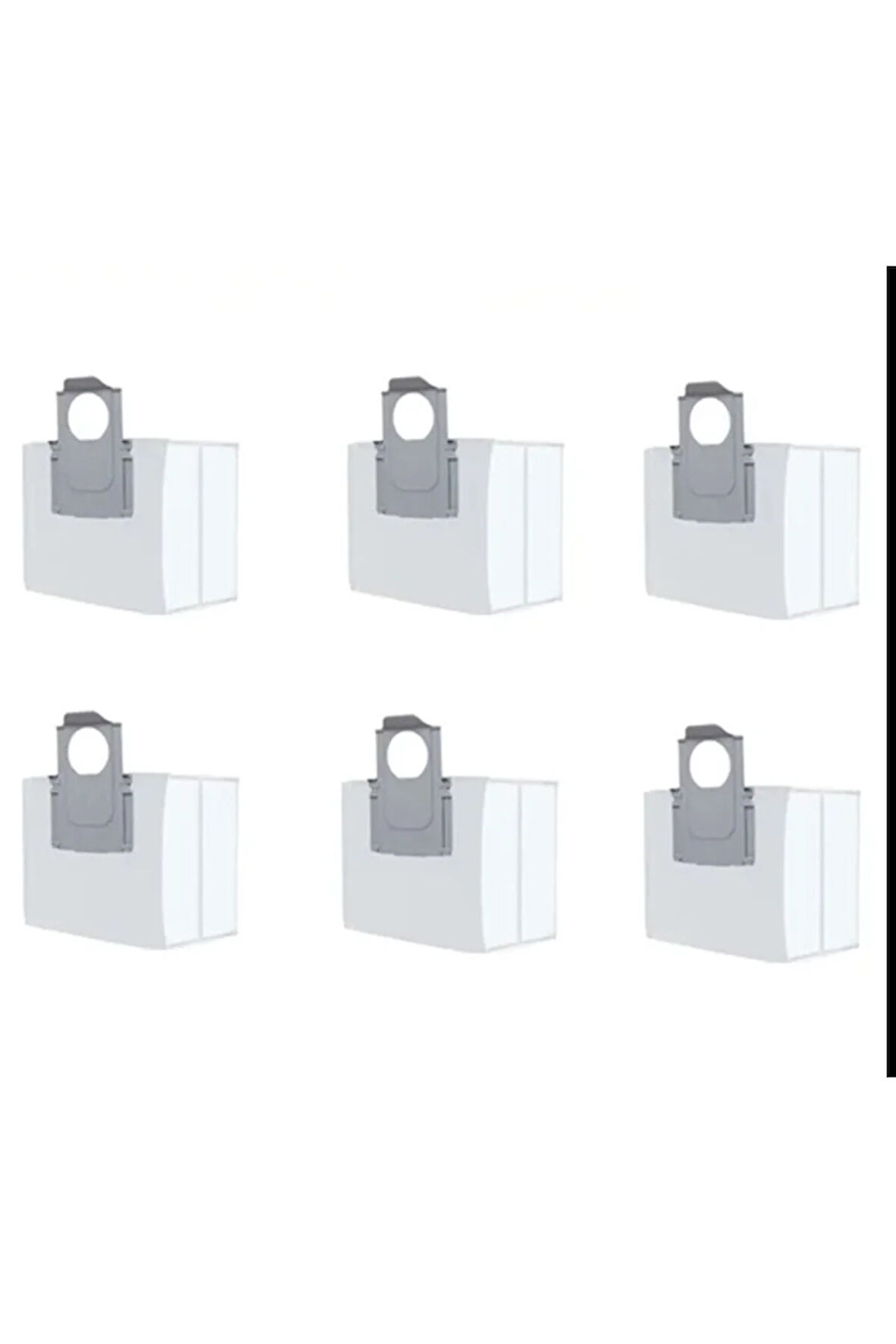 Roborock S7 maxV Ultra Q7 Max Plus Pro S8 Ultra Q8 Max Uyumlu toz torbası 6 adet