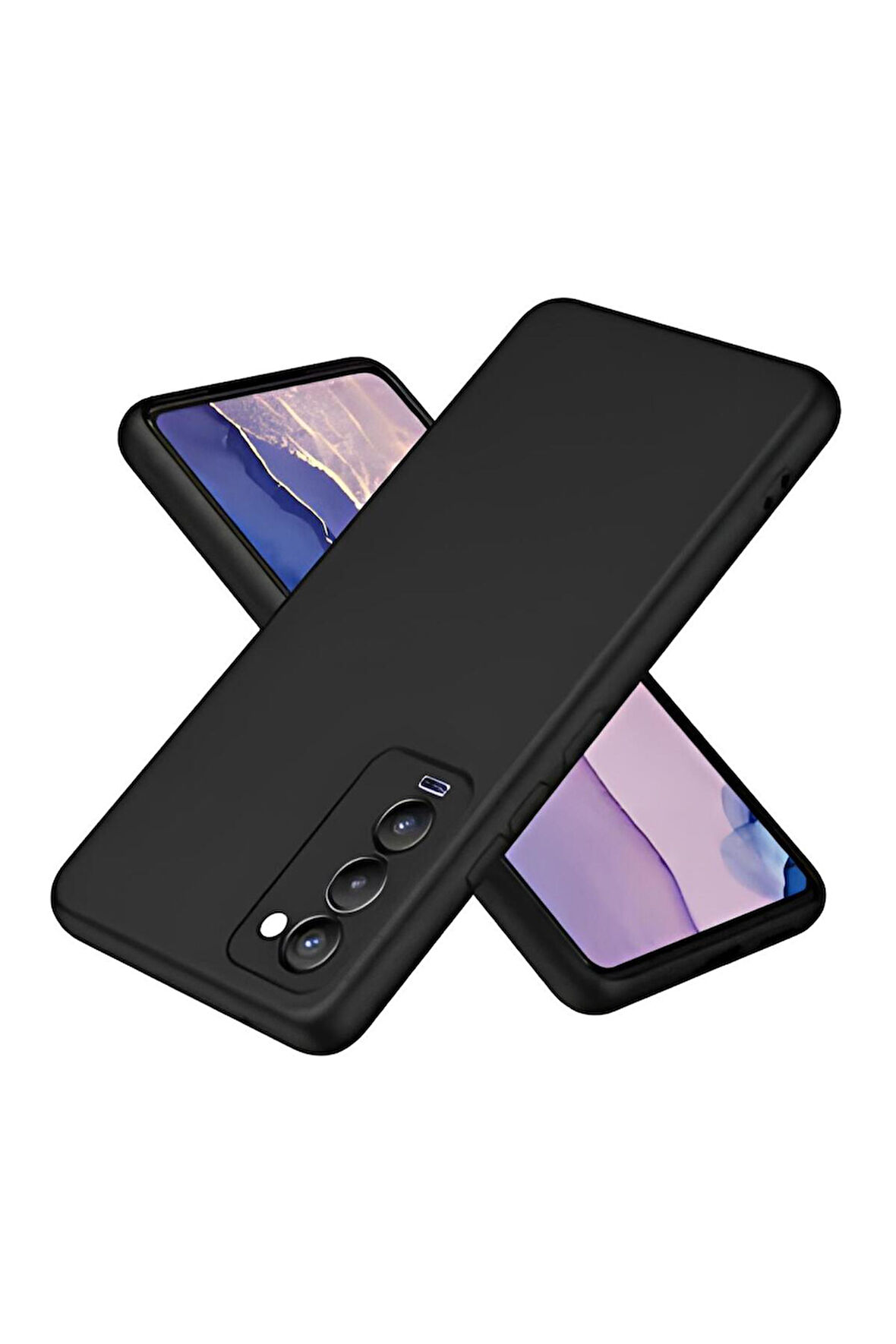 Tecno Camon 18 Uyumlu Silikon Lansman Telefon Kılıfı - Siyah