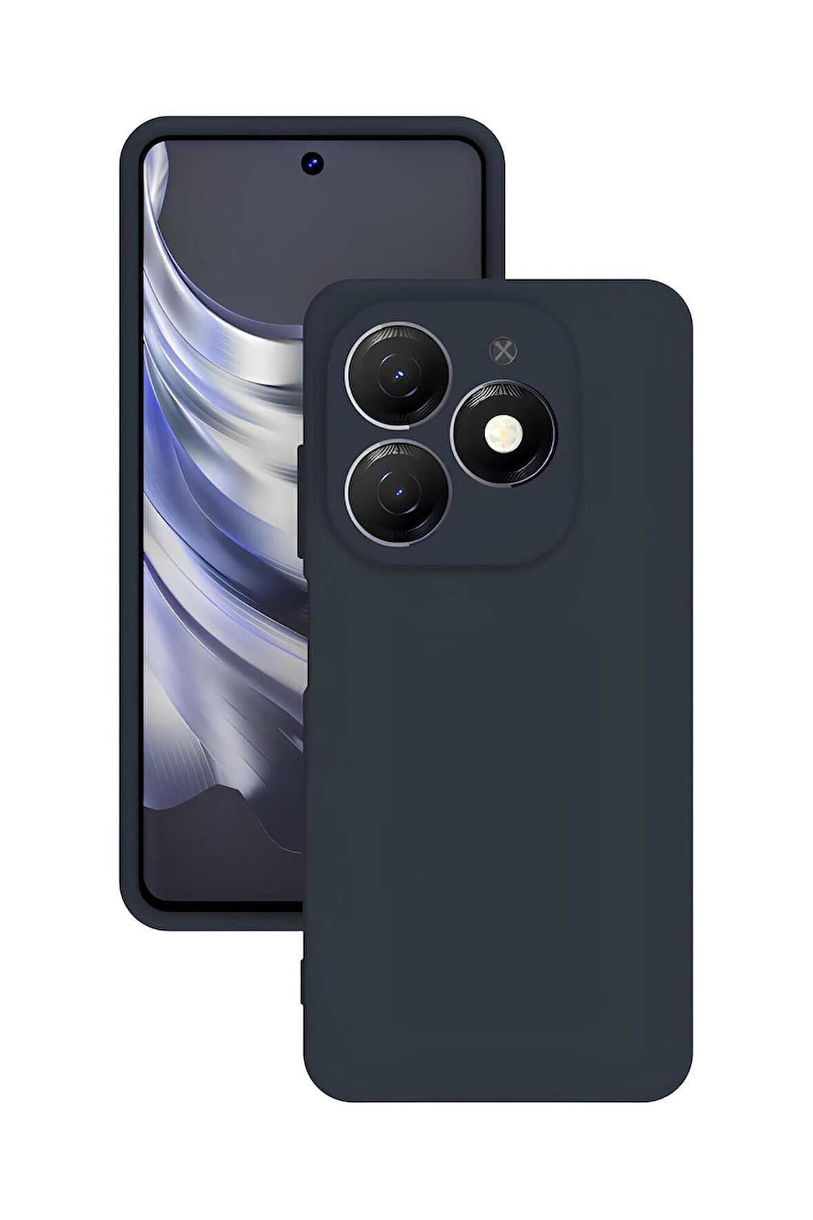 Tecno Spark 20 Pro 5G Uyumlu Silikon Lansman Telefon Kılıfı - Siyah