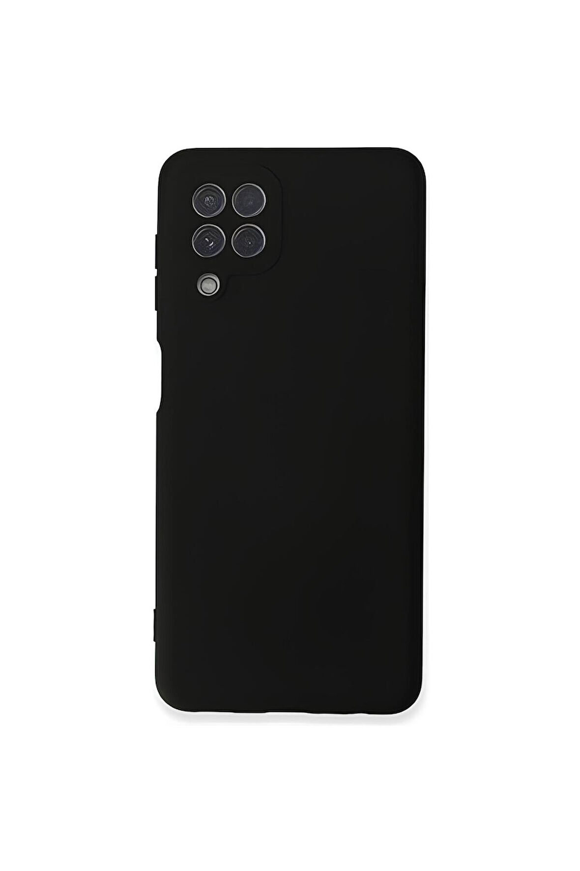 Samsung Galaxy M22 Uyumlu Silikon Lansman Telefon Kılıfı - Siyah