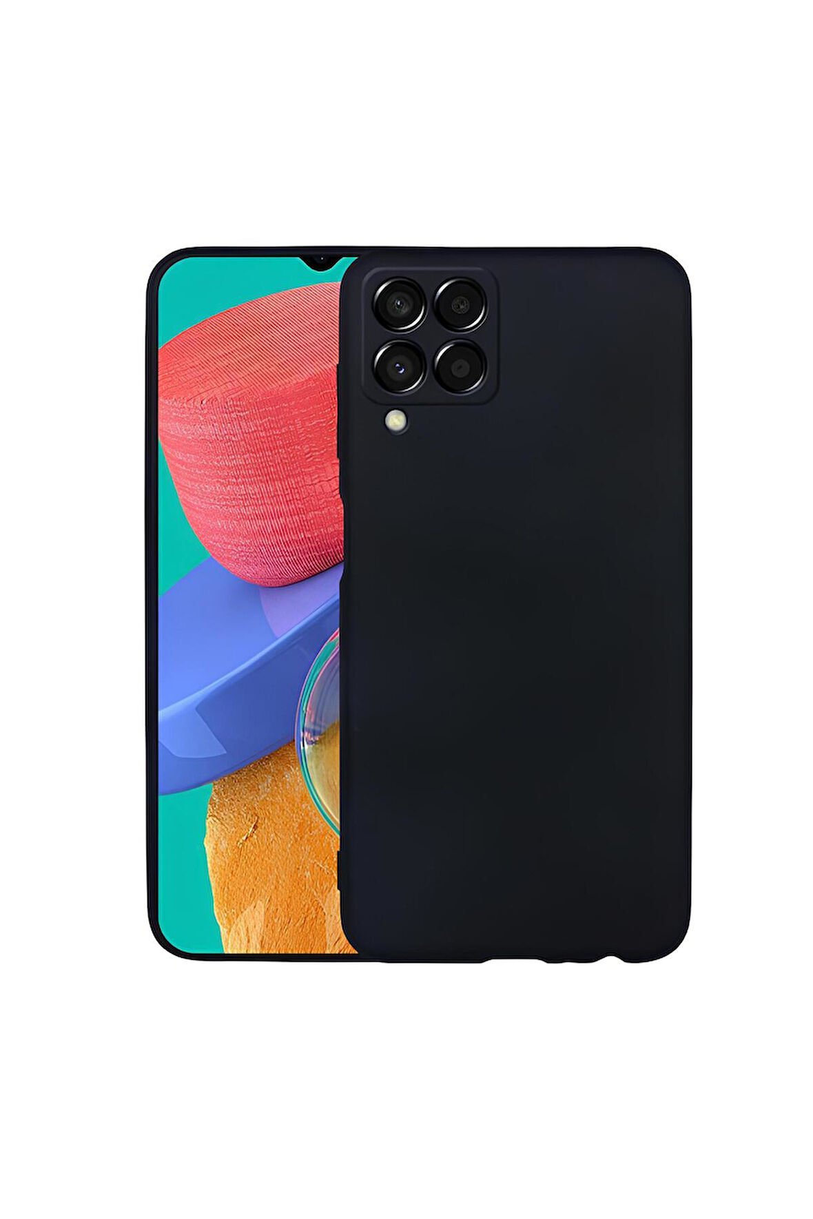 Samsung Galaxy M33 Uyumlu Silikon Lansman Telefon Kılıfı - Siyah