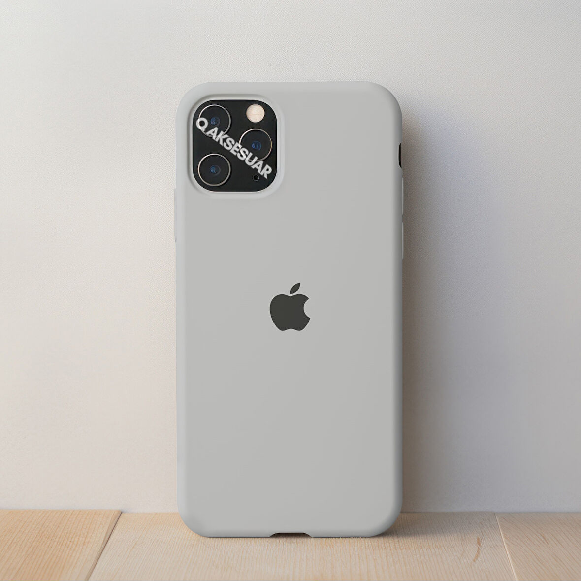İphone SE 3.Nesil (2022) Uyumlu Içi Kadife Logolu Lansman Silikon Kılıf Kapak 