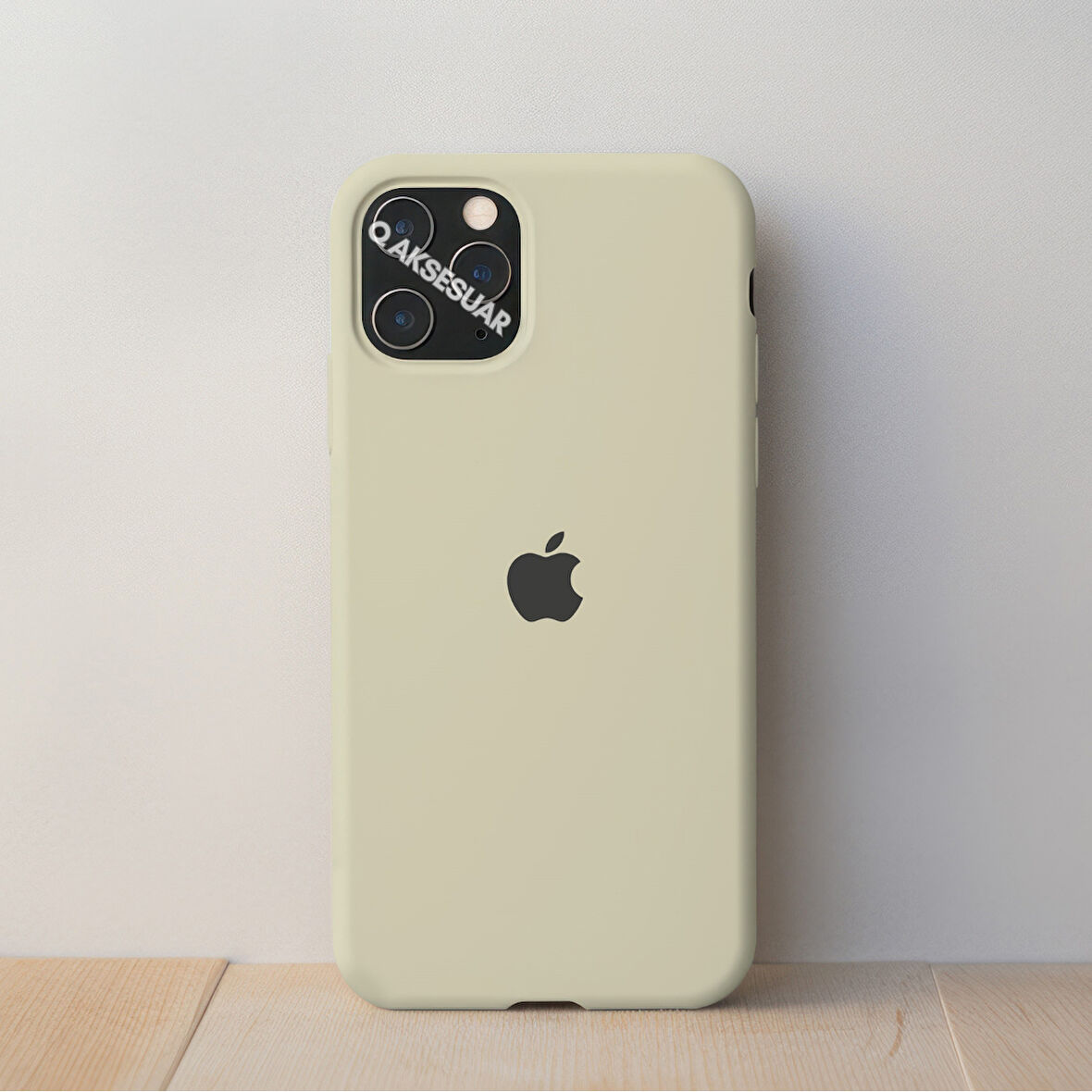 İphone 12 Mini Uyumlu Içi Kadife Logolu Lansman Silikon Kılıf Kapak 
