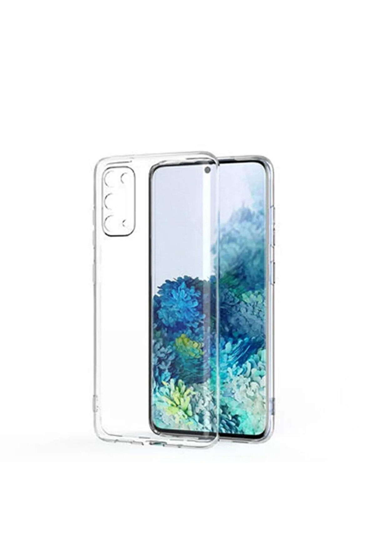 Samsung Galaxy S10 Lite Uyumlu Renksiz Silikon Şeffaf Telefon Kılıfı