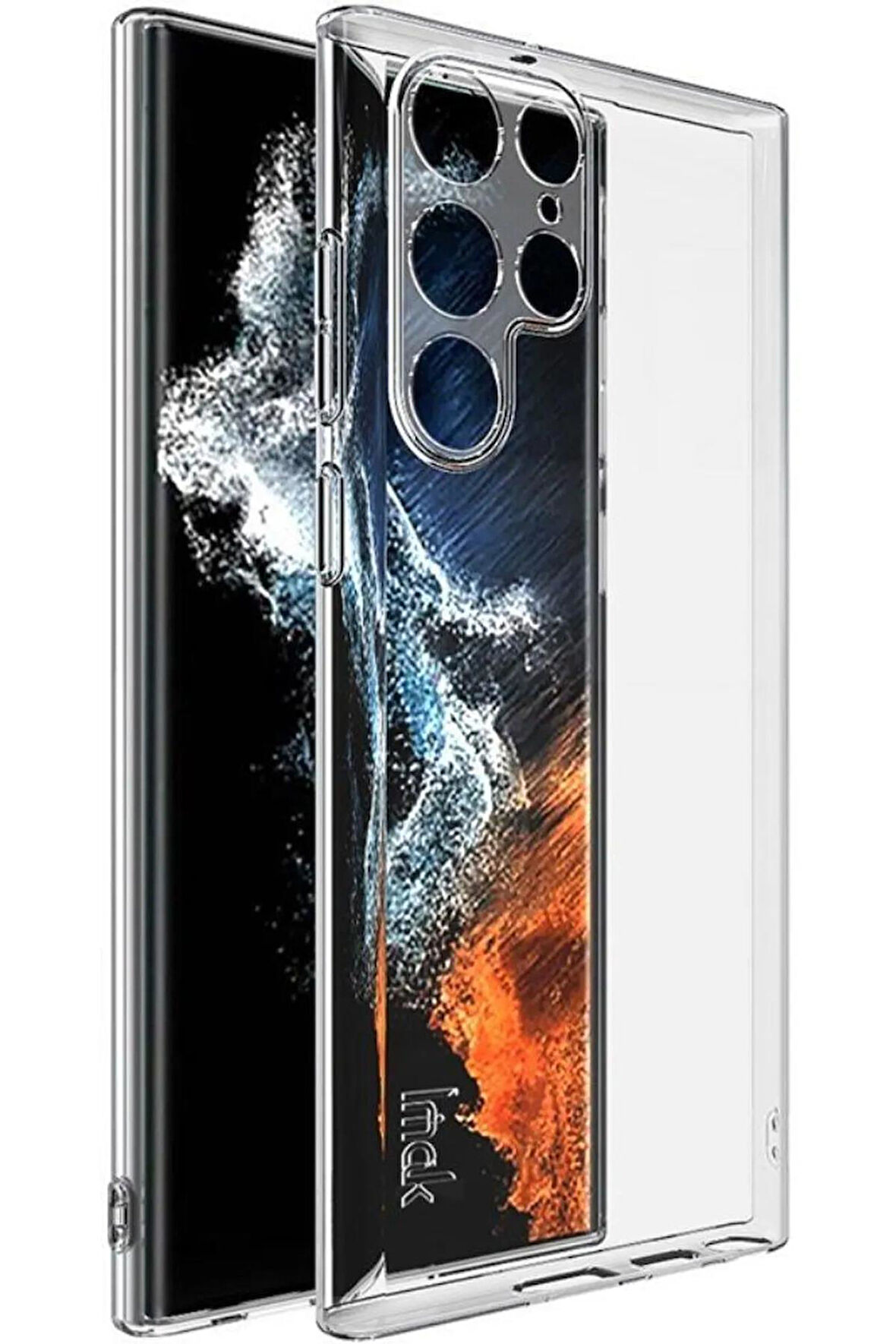 Samsung Galaxy S22 Ultra Uyumlu Renksiz Silikon Şeffaf Telefon Kılıfı