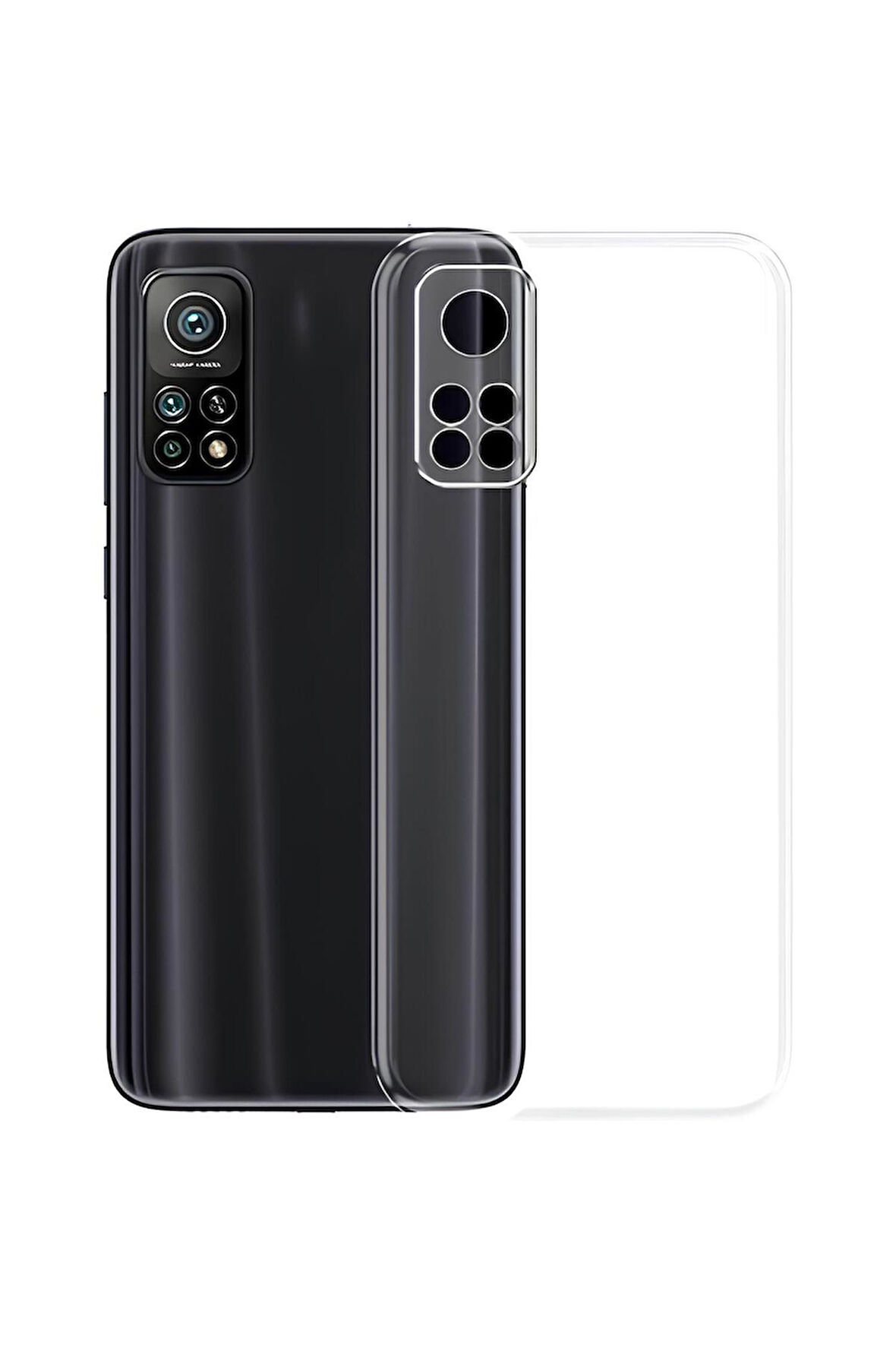 Xiaomi Mi 10T Uyumlu Renksiz Silikon Şeffaf Telefon Kılıfı