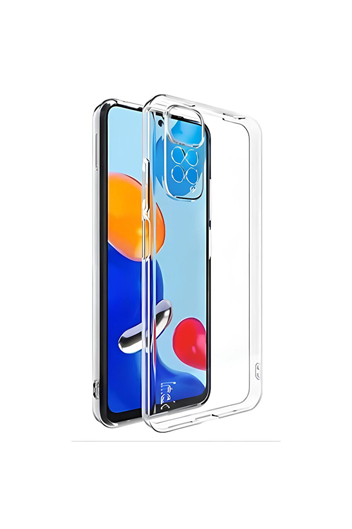 Xiaomi Redmi Note 11 Pro Uyumlu Renksiz Silikon Şeffaf Telefon Kılıfı