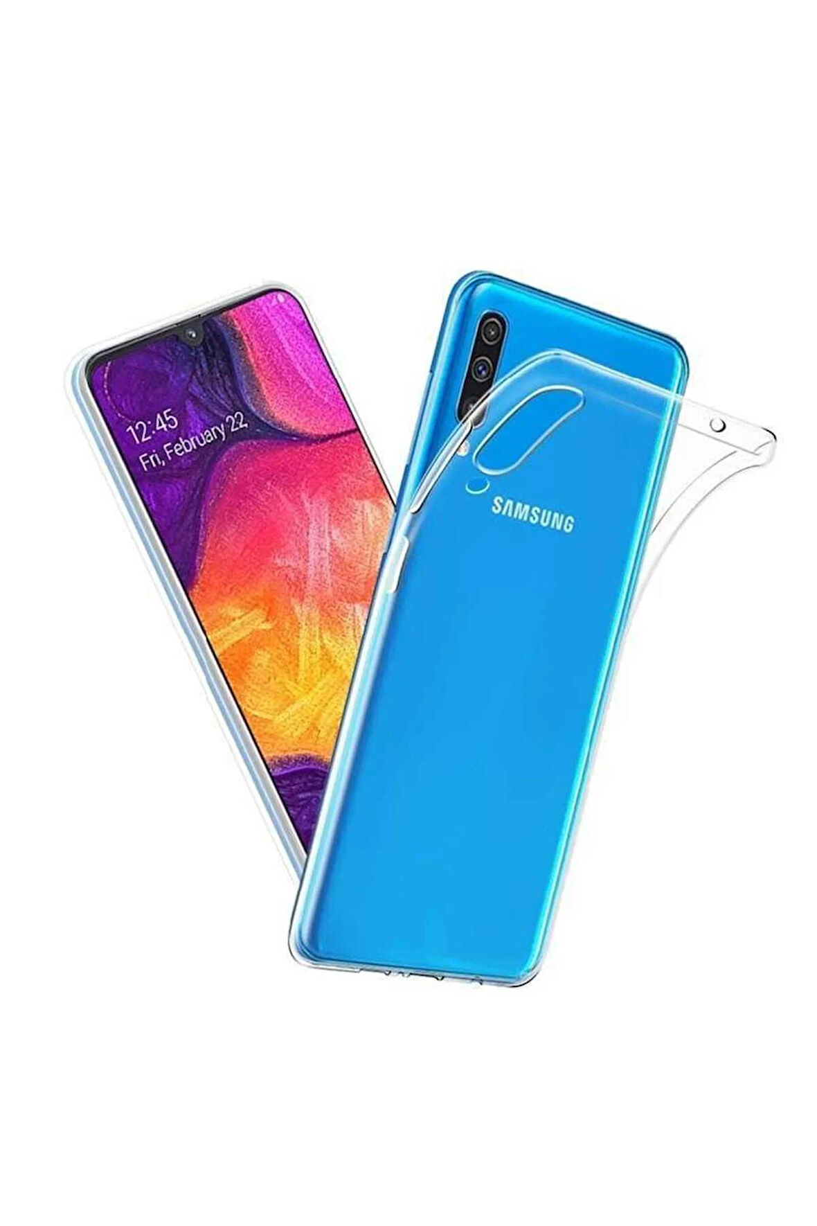 Samsung Galaxy A70 Uyumlu Renksiz Silikon Şeffaf Telefon Kılıfı