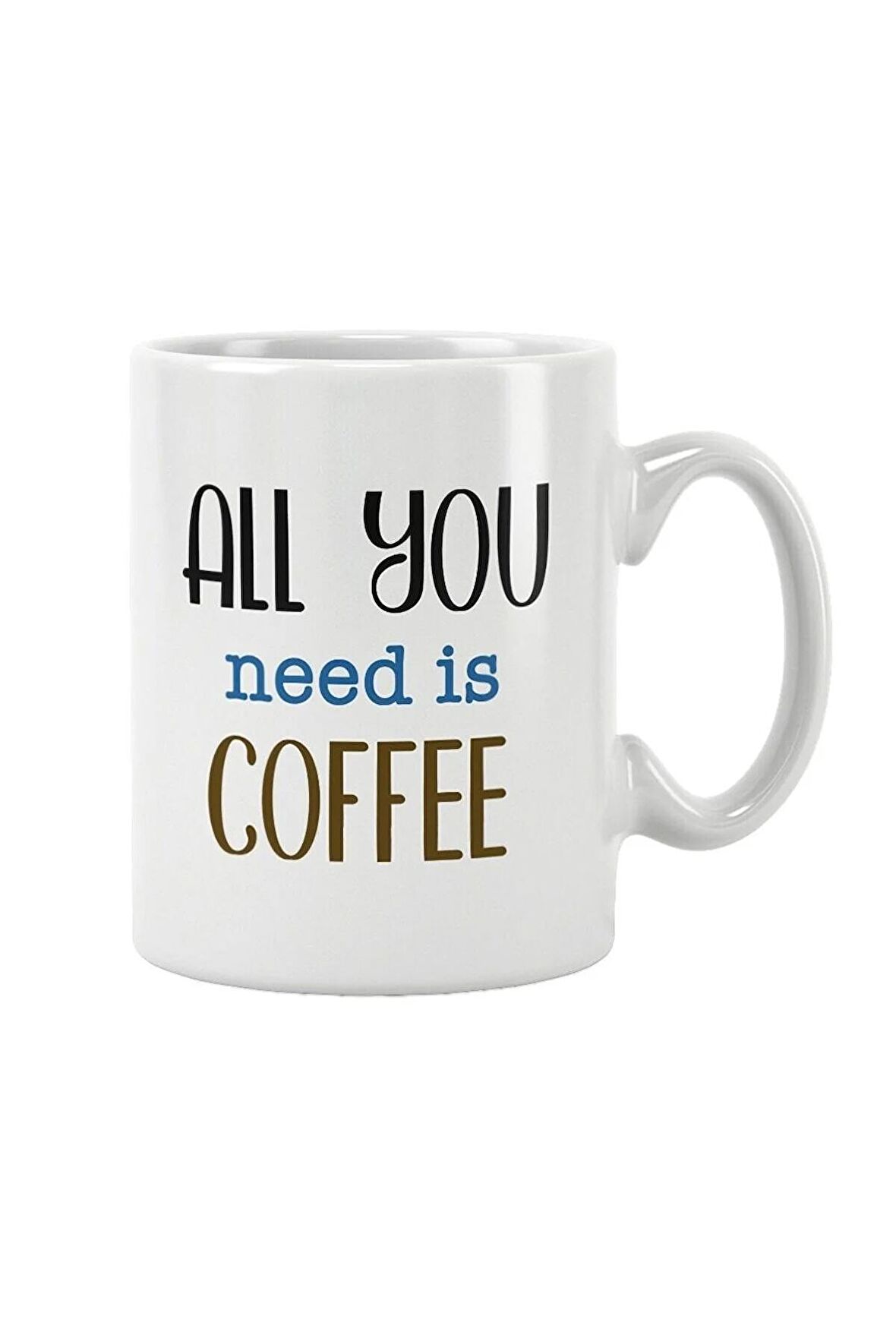 All You Need Is Coffee Kahve Hediye Baskılı Kupa Bardak