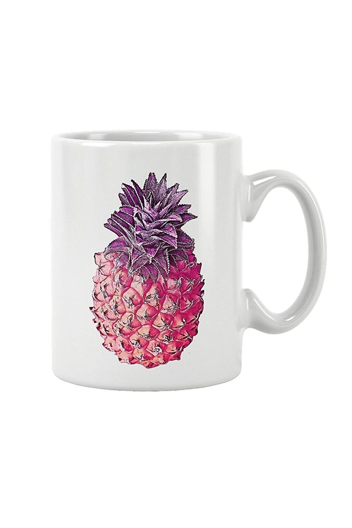 Purple Pink Pineapple Baskılı Kupa Bardak