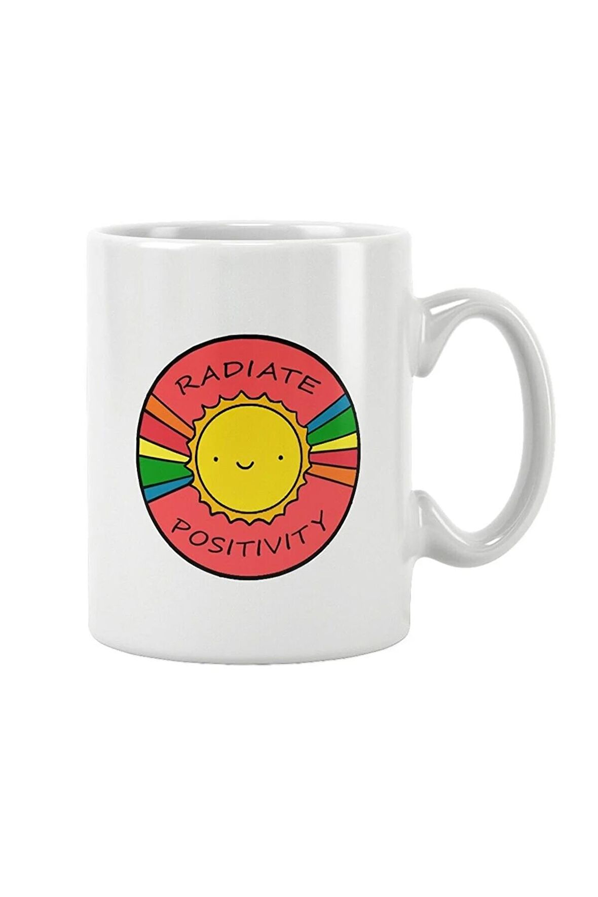 Radiate Positivity Baskılı Kupa Bardak