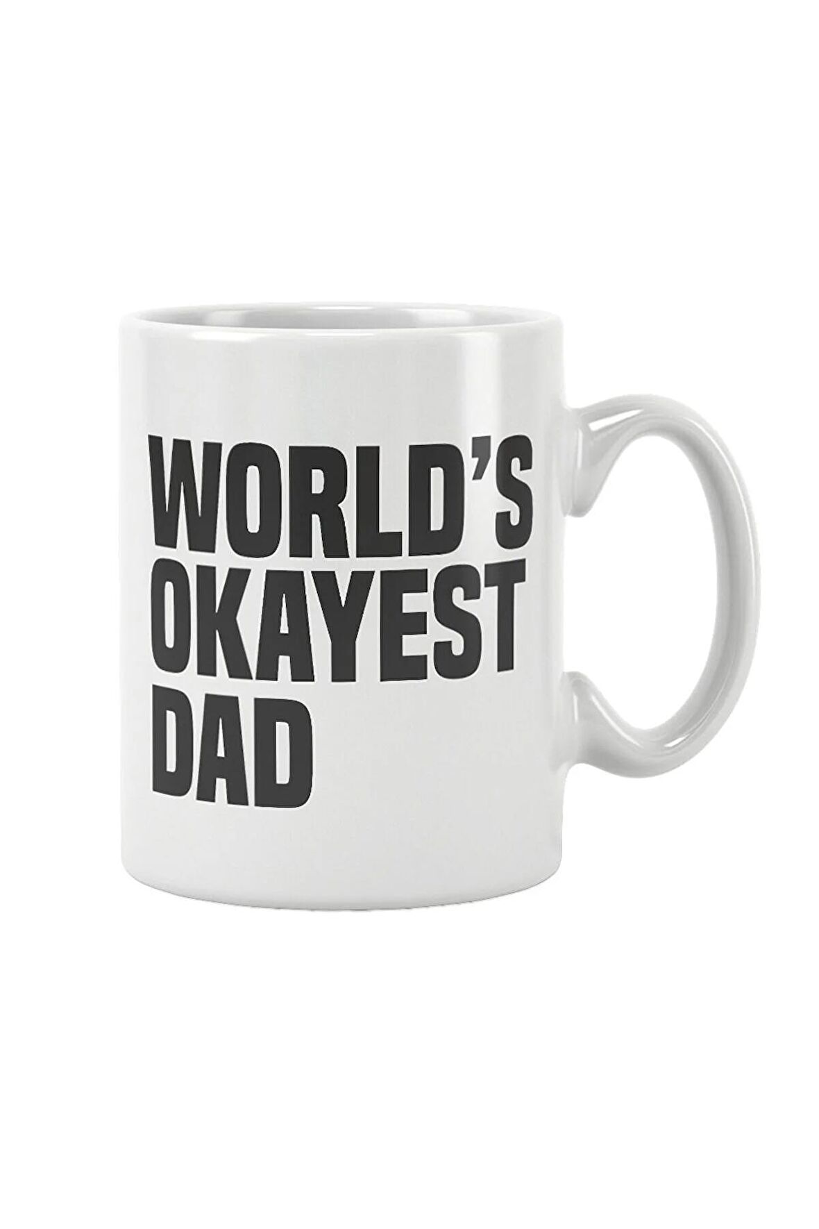 World's Okayest Dad Babalar Günü Doğum Günü Baba Baskılı Kupa Bardak