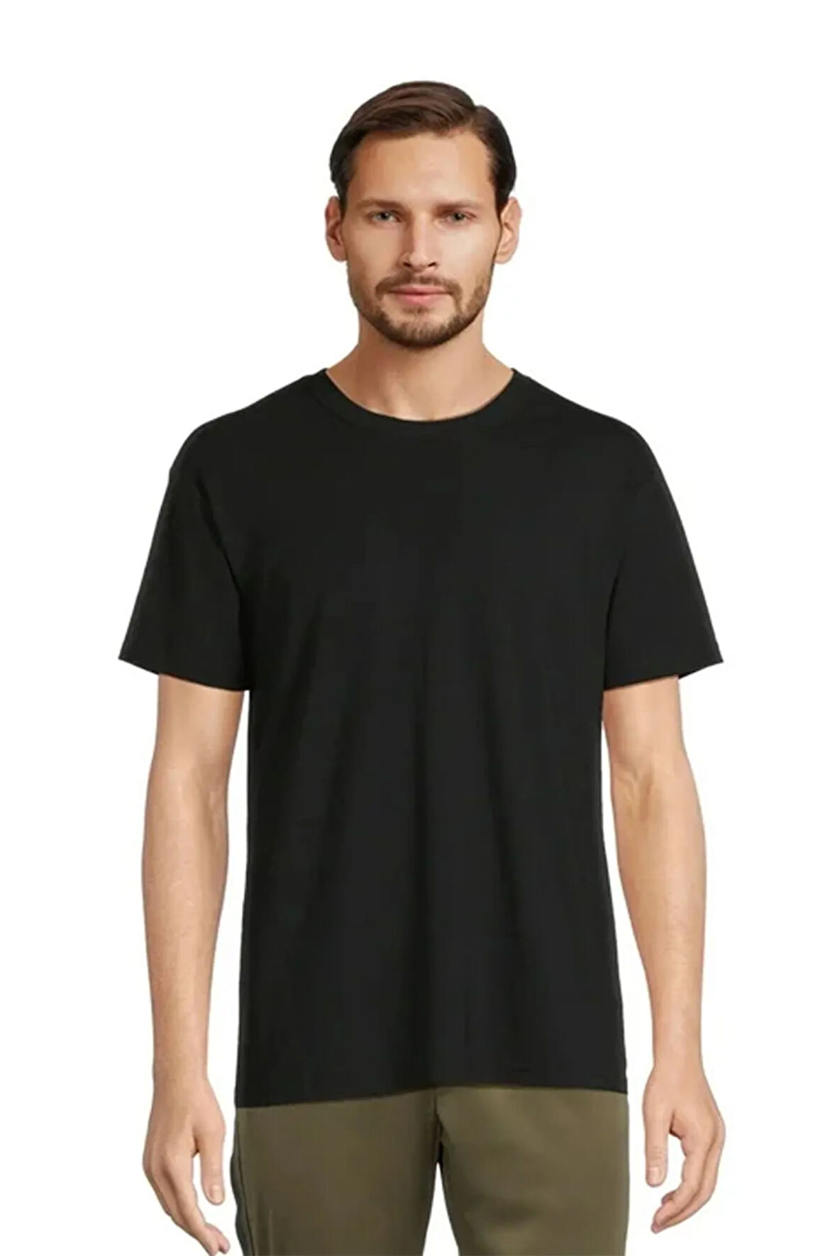 Siyah Basic Spectacular %100 Pamuklu T-Shirt