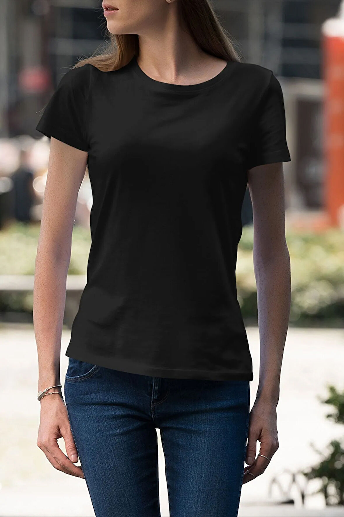 Premium Kalite Siyah %100 Pamuklu Unisex Tişört