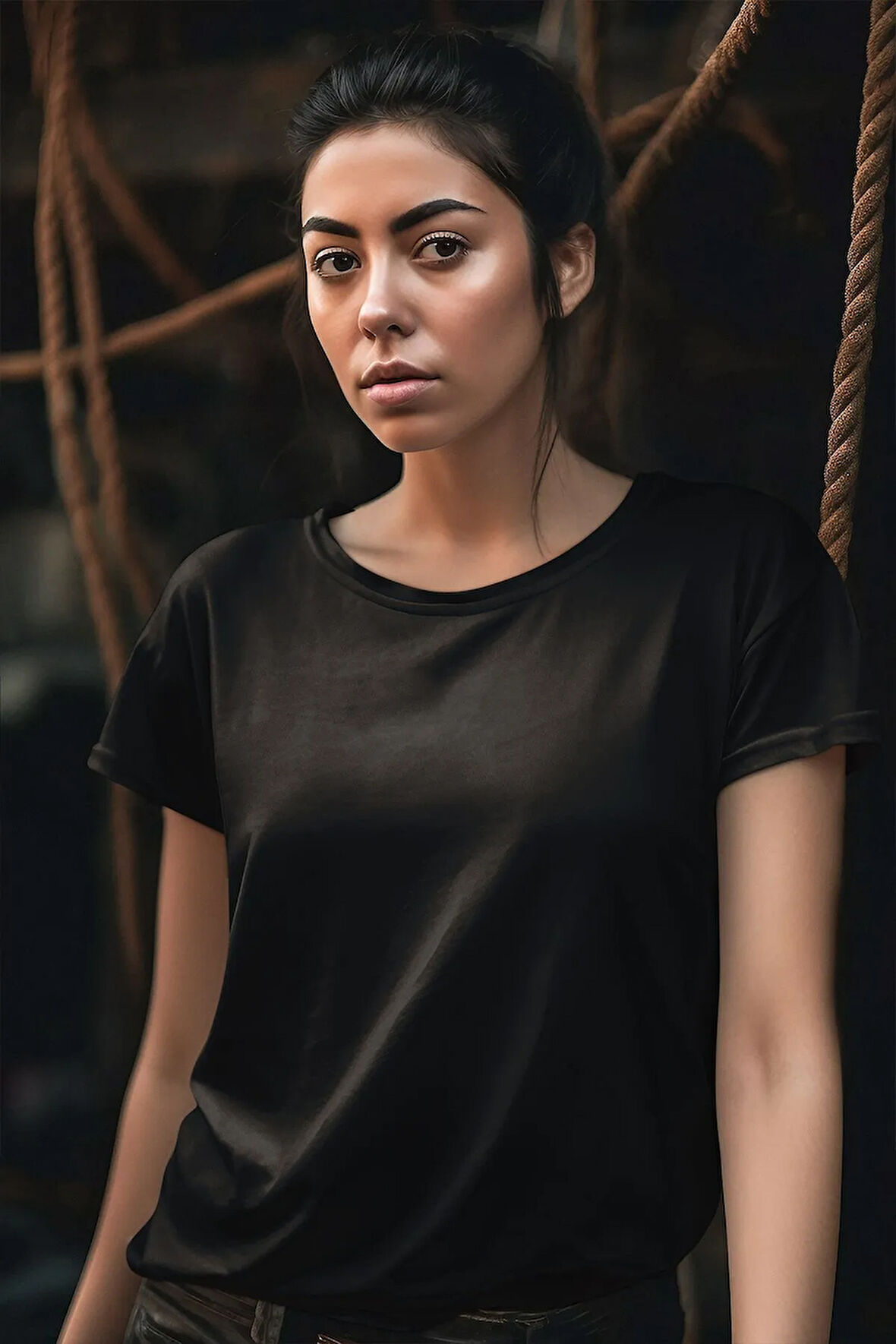 Daily Wear Siyah Oversize Unisex T-Shirt