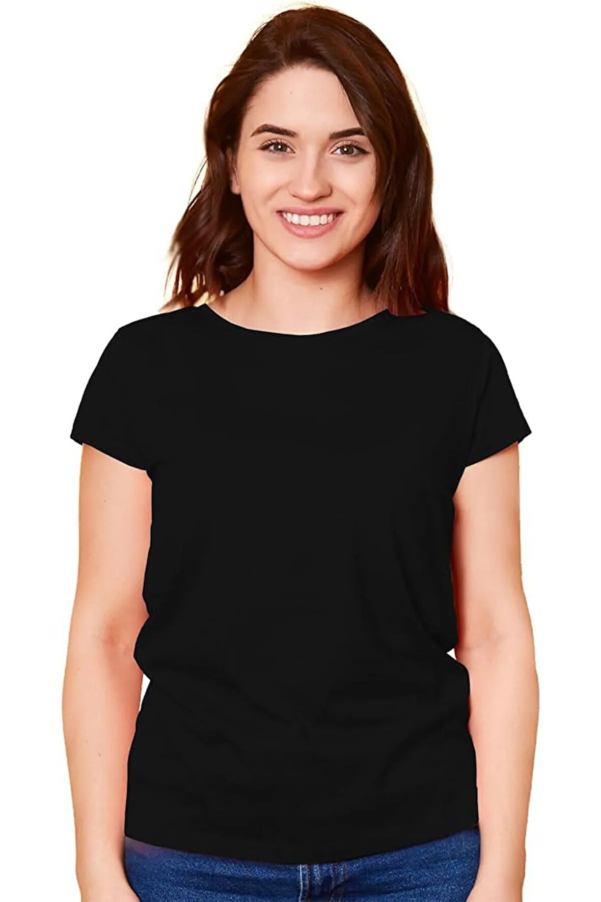Siyah Pure Cotton: Pamuklu Unisex Casual T-Shirt