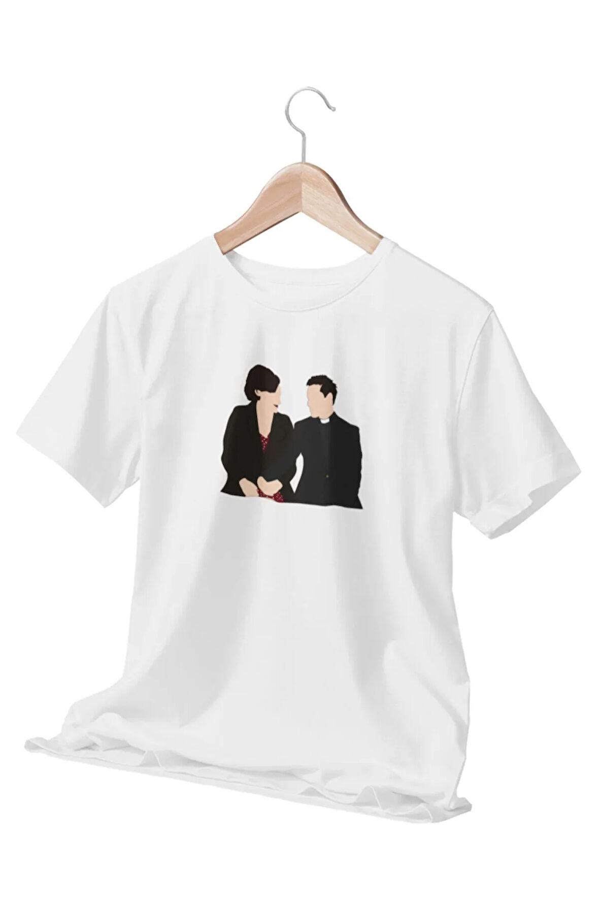 Fleabag Baskılı Sevgili Arkadaş Doğum Günü Eğlenceli Hediyelik Beyaz Unisex T-Shirt